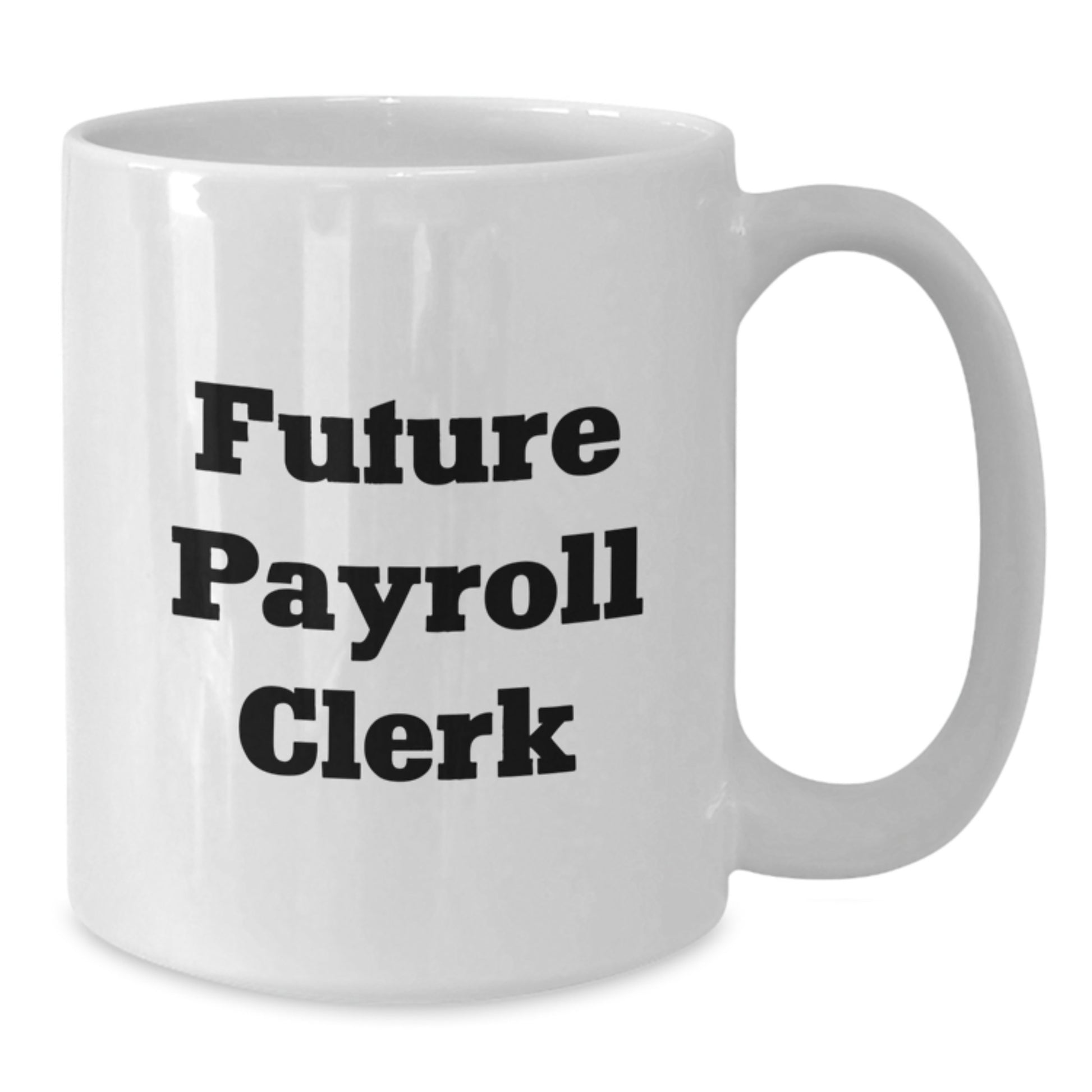 Funny Payroll Clerk Gifts from Friends to Future Payroll Clerk, White Coffee Mug for Graduation - Additional