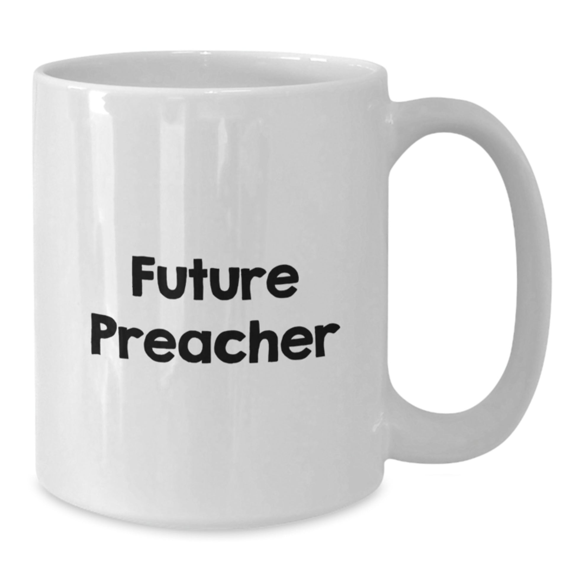 Funny Future Preacher Gifts for Men, White Coffee Mug, Quote: 'Future Preacher' is Here, Gifts from Family, Friends, or Coworkers, Perfect Christmas Unique Gifts - Additional