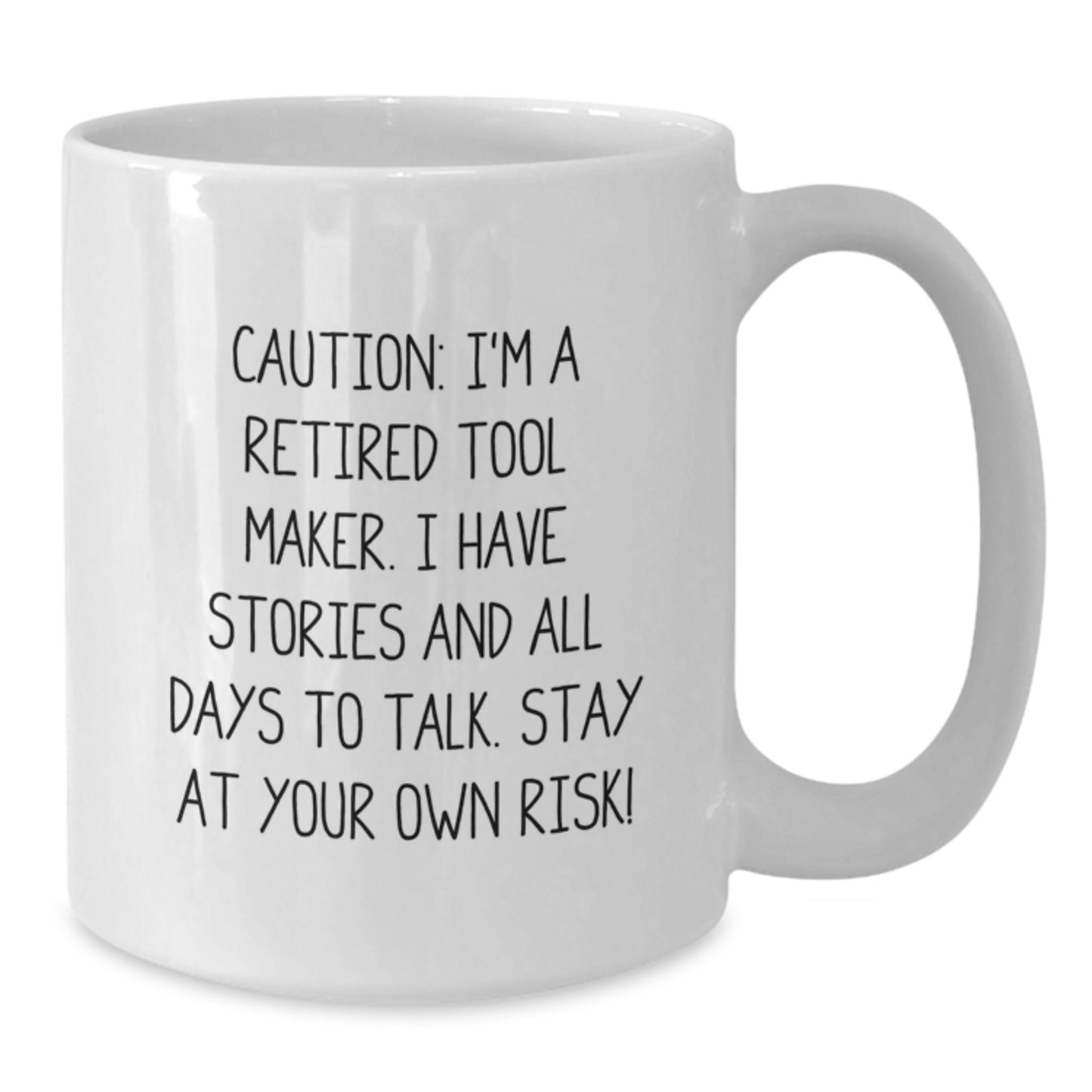 Funny Tool Maker Gift for Friends from Men - I'm A Retired Tool Maker Mug, Birthday Unique - Additional