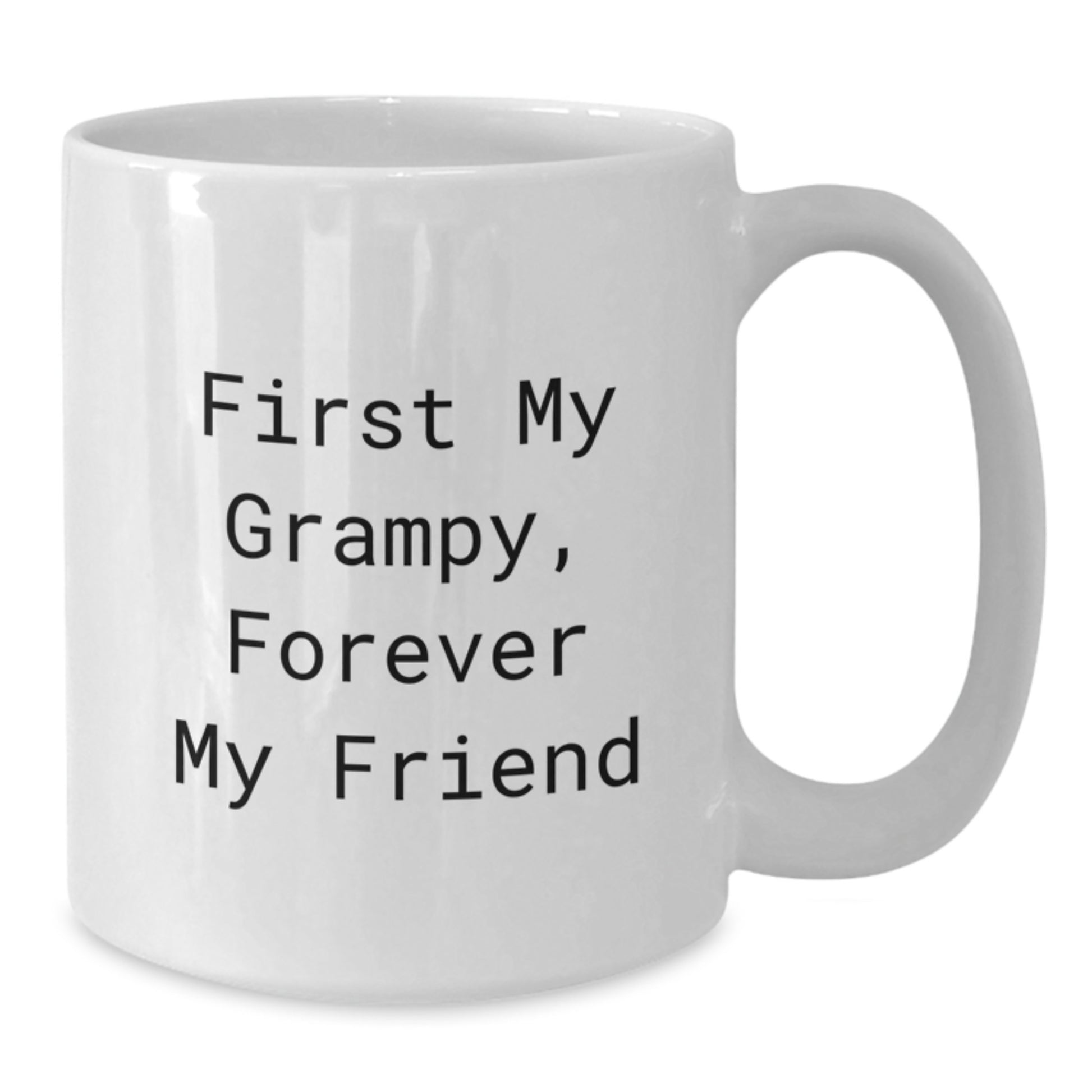 Funny Grampy Gifts for Him, Forever in My Heart White Coffee Mug, Perfect Graduation Gift from Family, Friends - Additional