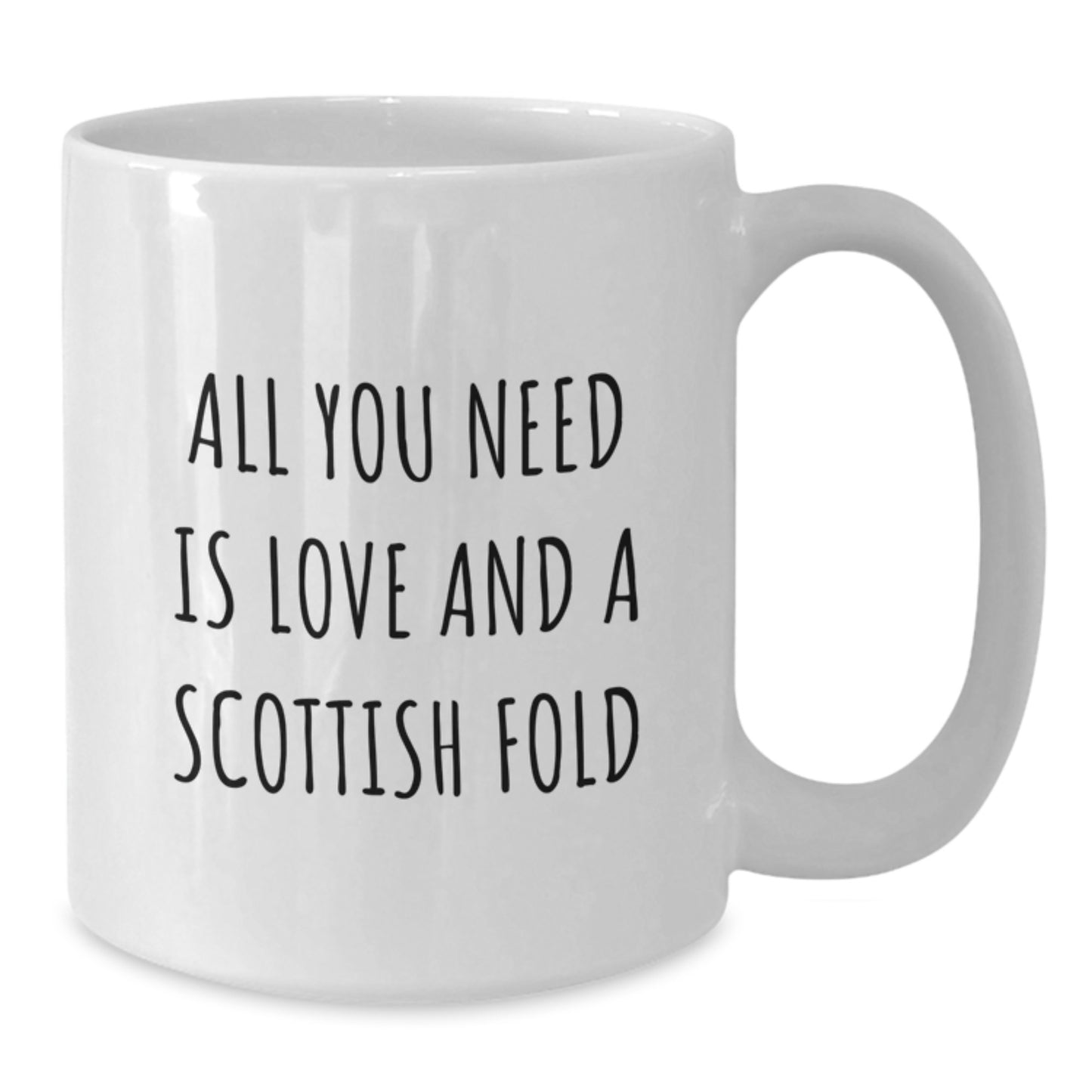 Funny Scottish Fold Cat White Coffee Mugs Gifts from Family for Christmas Unique - Additional