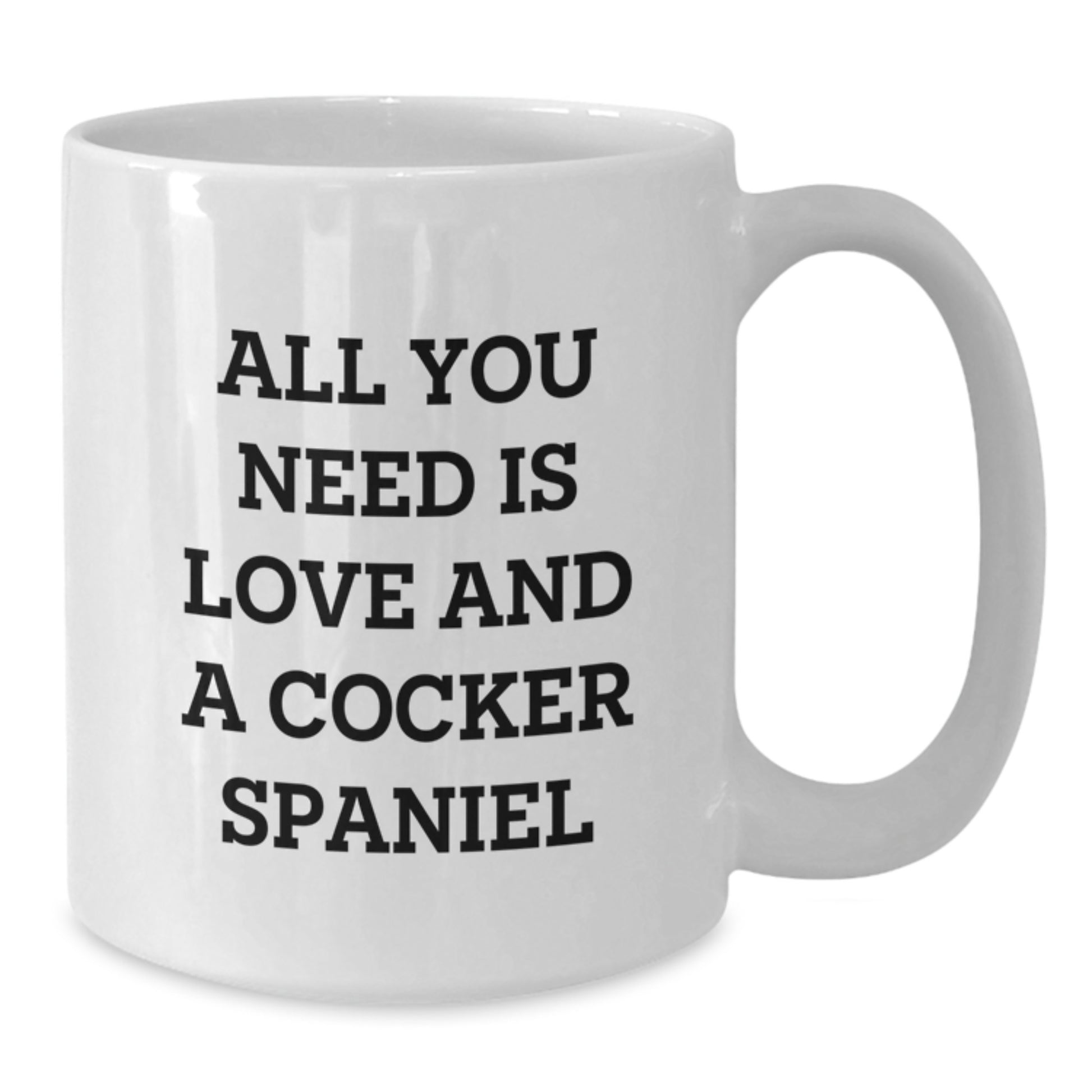 Cocker Spaniel Dog Lovers Unique Funny White Coffee Mugs Gifts from Family for Christmas - Additional