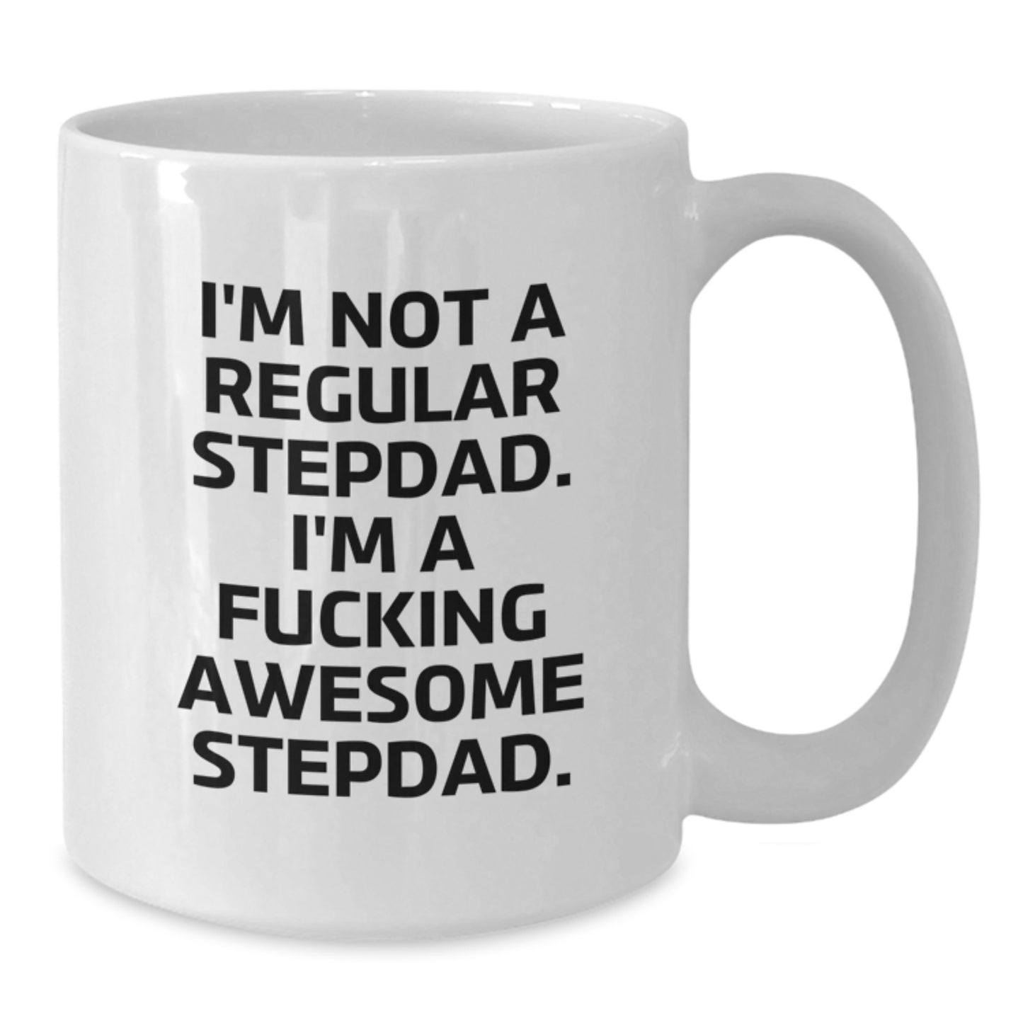 Funny White Coffee Mugs Gifts from Kids to Their Awesome Stepdads, Christmas Unique Ideas - Additional