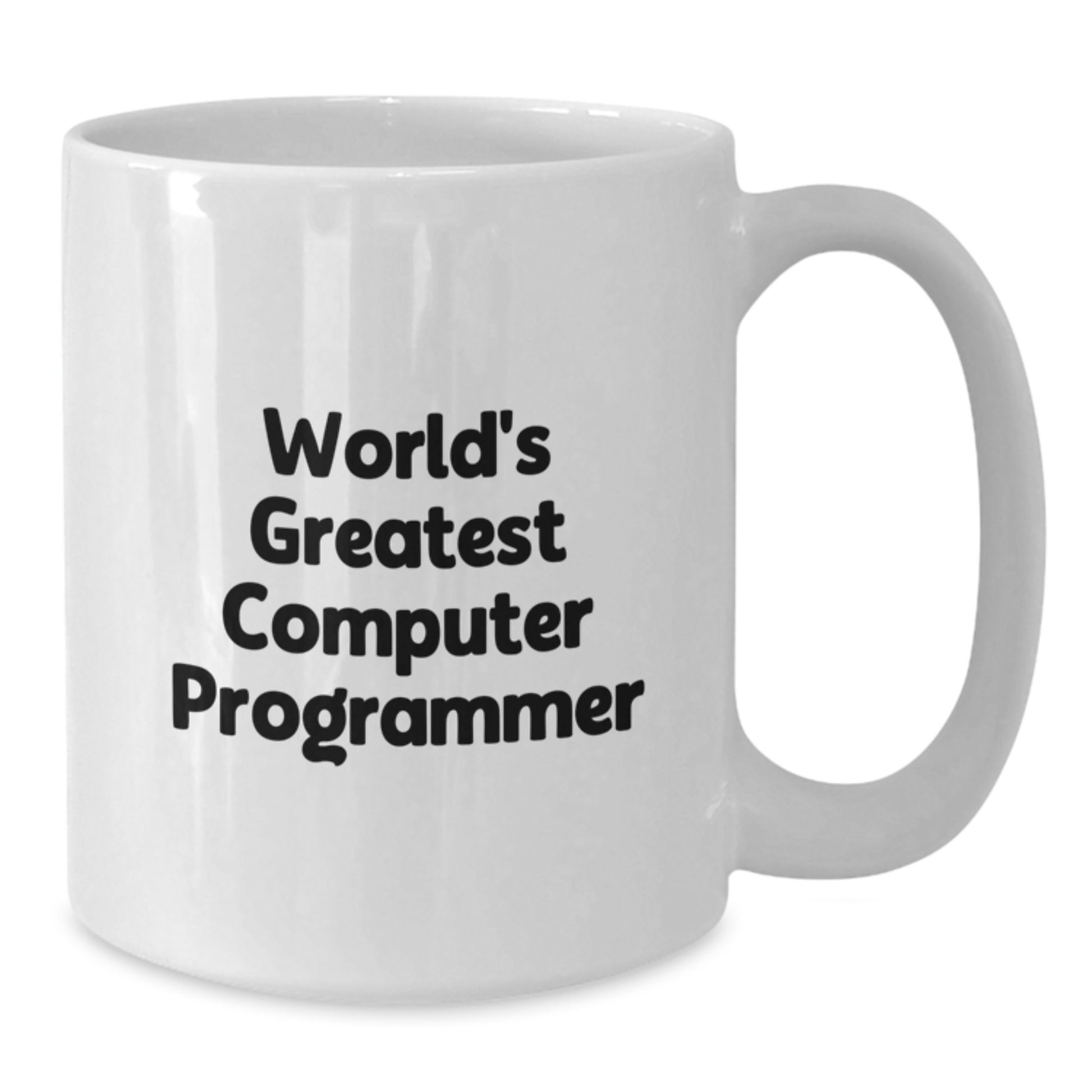 Funny Computer Programmer Gifts from Men for World's Greatest Mug, White Coffee Mug with Inspirational Quote - Additional