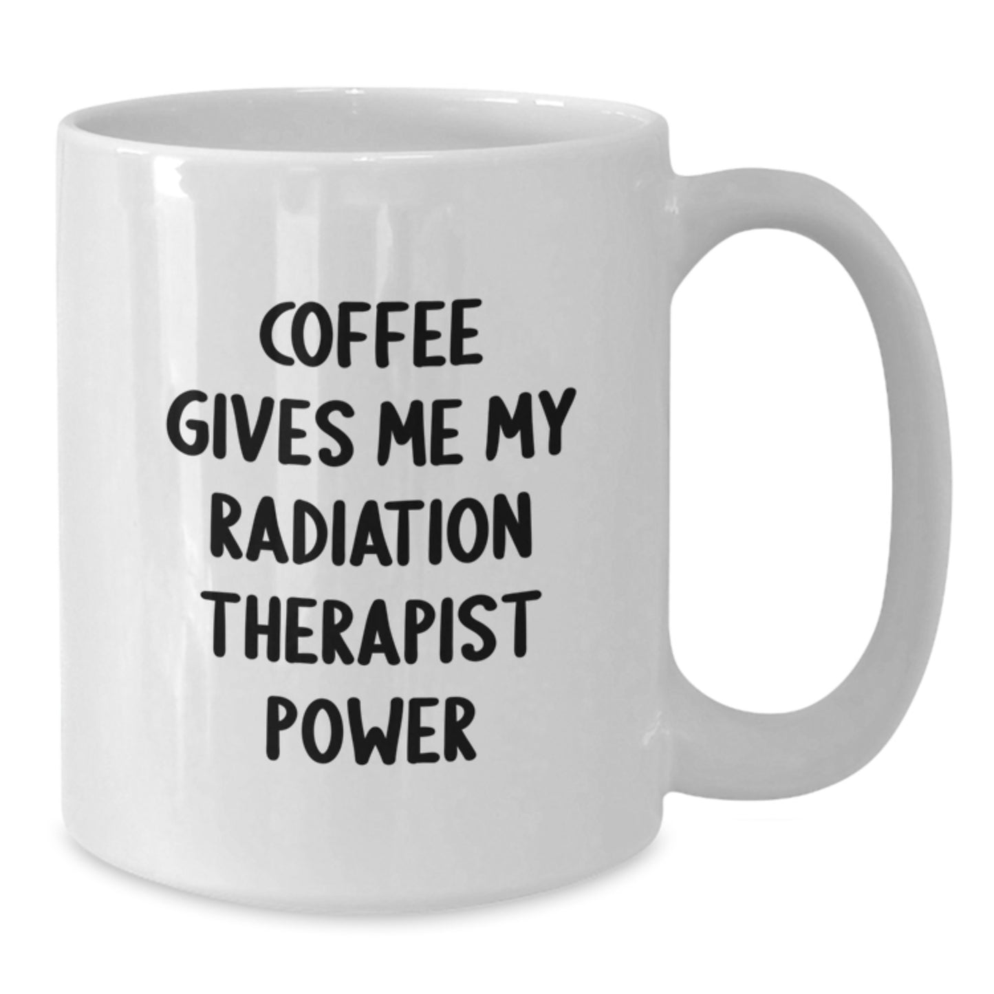 Funny Radiation Therapist Gifts for Men - Coffee Gives Me Power White Coffee Mug, Unique Graduation Unique Gifts from Coworkers, Radiation Therapist Appreciation Mug - Additional