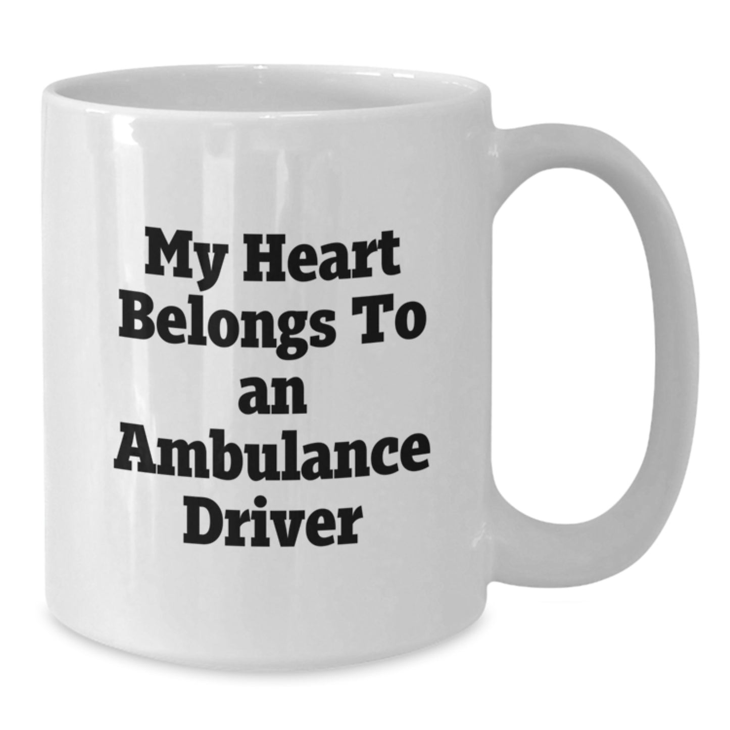 Funny Ambulance Driver Gifts from Friends, White Coffee Mug for Ambulance Driver, Christmas Unique Gifts for Ambulance Driver Men - Additional