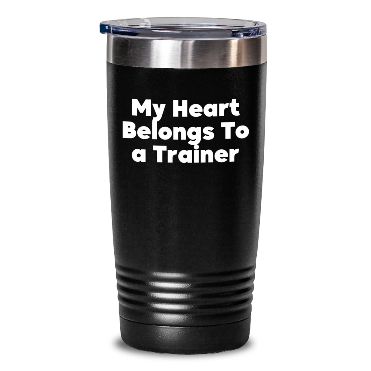 Funny Trainer Lover Gifts from Friends for Him Trainer Tumbler My Heart Belongs To A Trainer Christmas Unique - Main