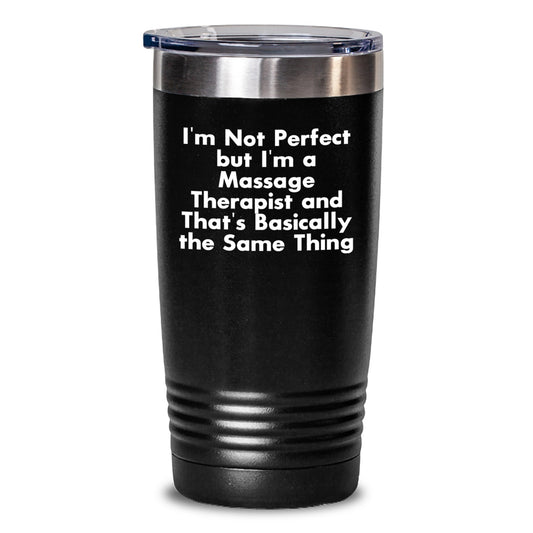 Funny Massage Therapist Gifts from Men - Unique Christmas Tumbler for Massage Therapist, 20oz or 30oz, Stainless Steel - Main