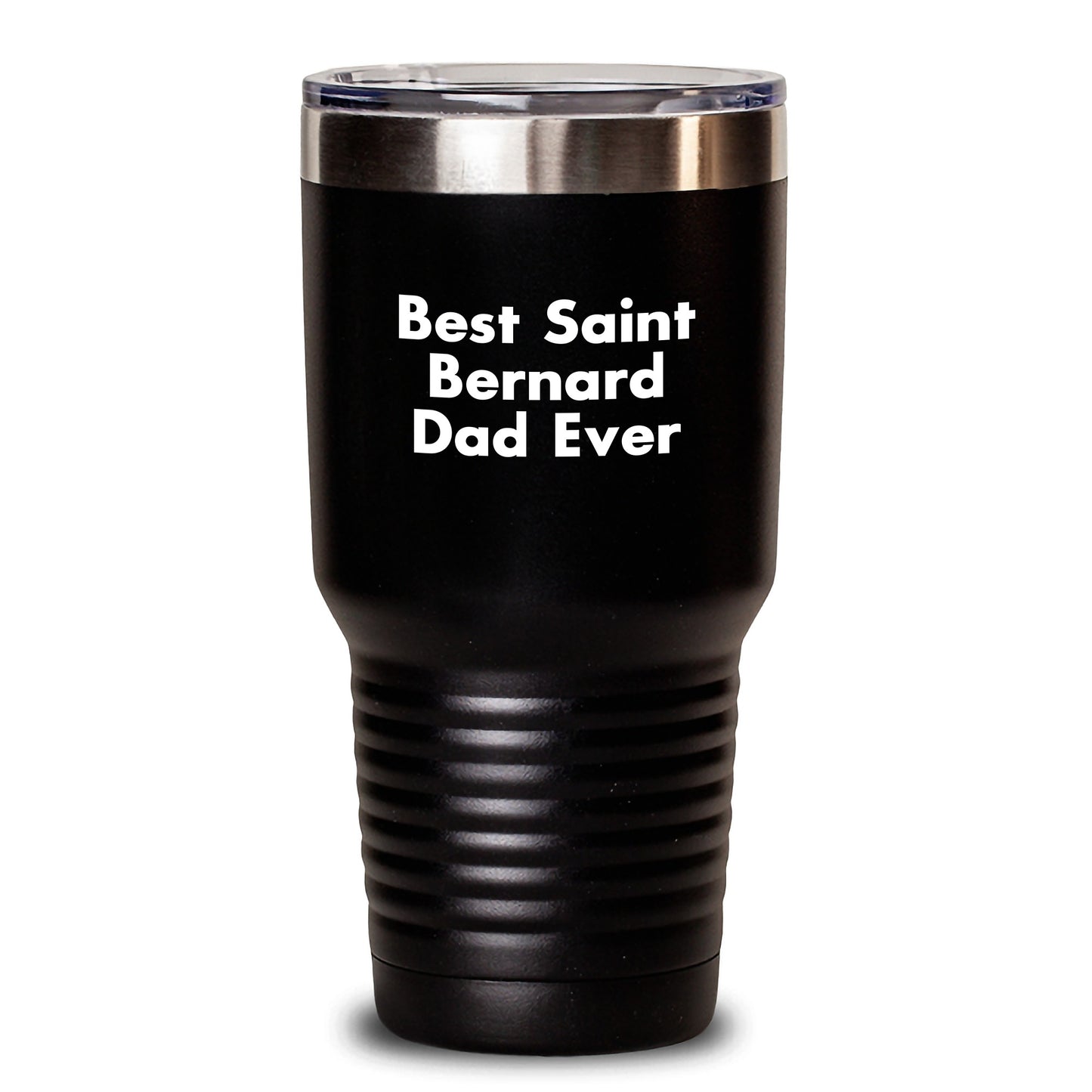 Saint Bernard Dog Lovers Gifts, Funny 'Best Saint Bernard Dad Ever' Tumbler for Dad, Graduation Unique Gifts from Men to Family and Friends - Main