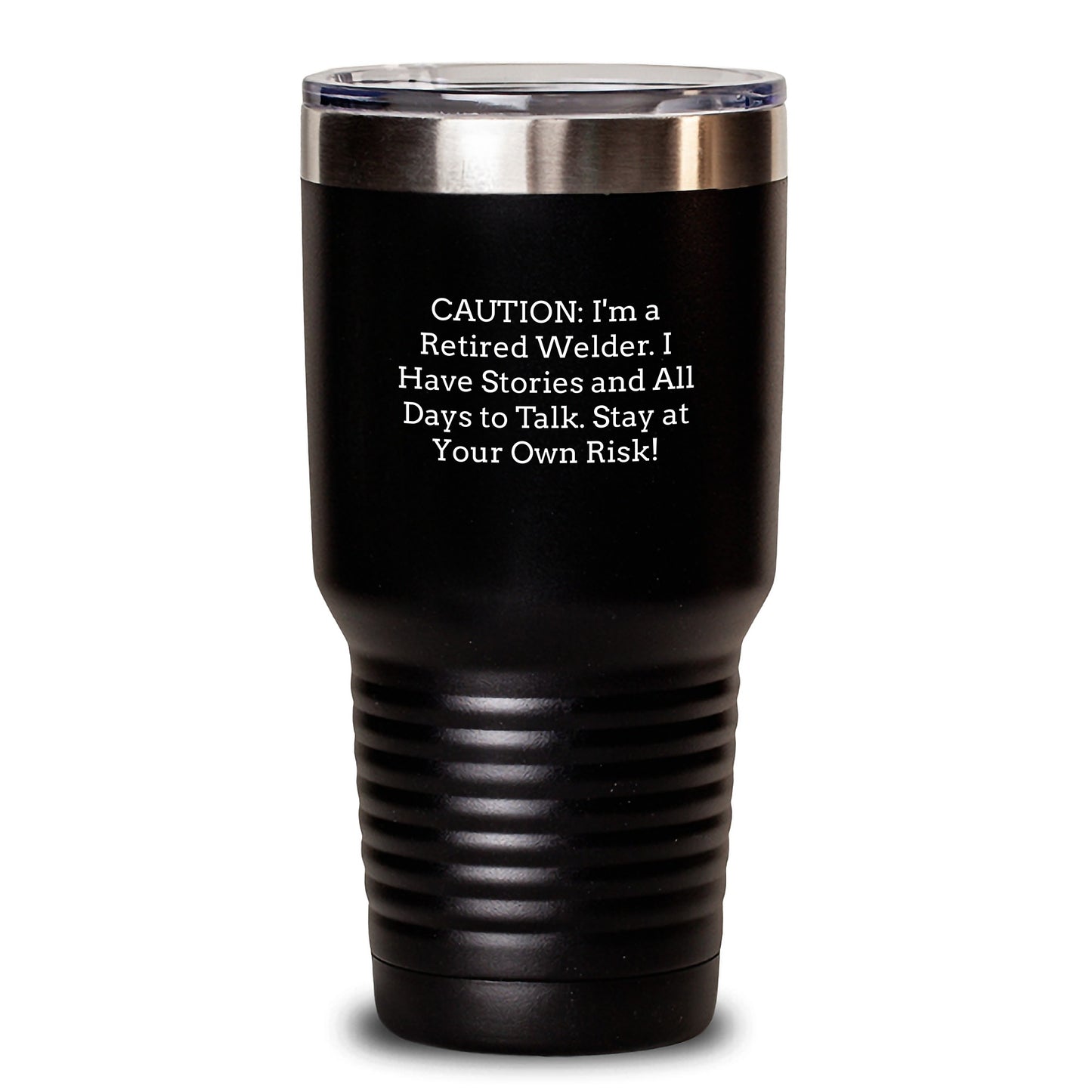 Welder Gifts from Friends - Funny Retired Welder Tumbler - 20oz/30oz Insulated Cup for Graduation - Main