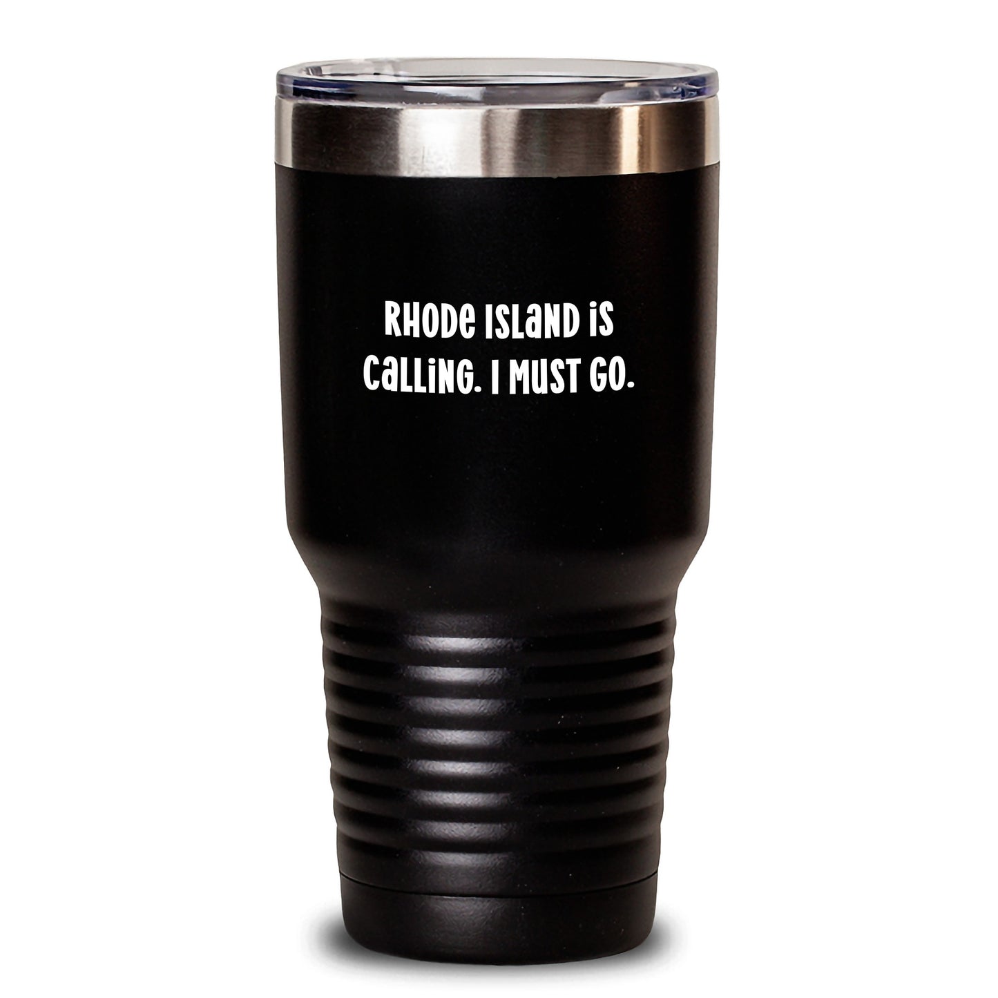 Rhode Island Calling, Gifts from Family to Friends, Inspirational Tumbler for Graduation, 20oz or 30oz Capacity, Vacuum-Insulated, Gifts for Rhode Islanders - Main