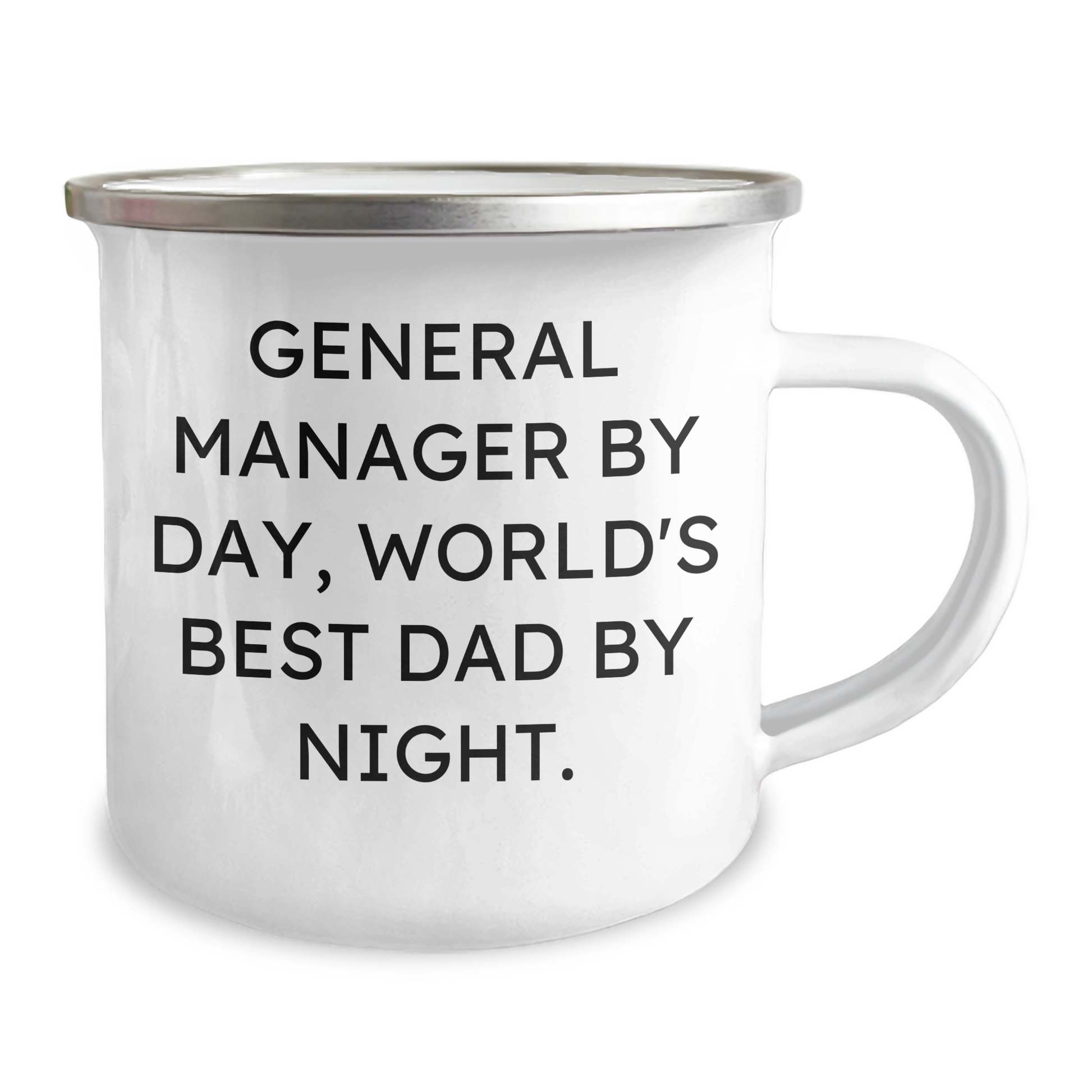 General Manager Gifts, Funny Camping Mug for Graduation, 'General Manager By Day, World's Best Dad By Night.' from Family, Unique Gifts for Men - Image 2