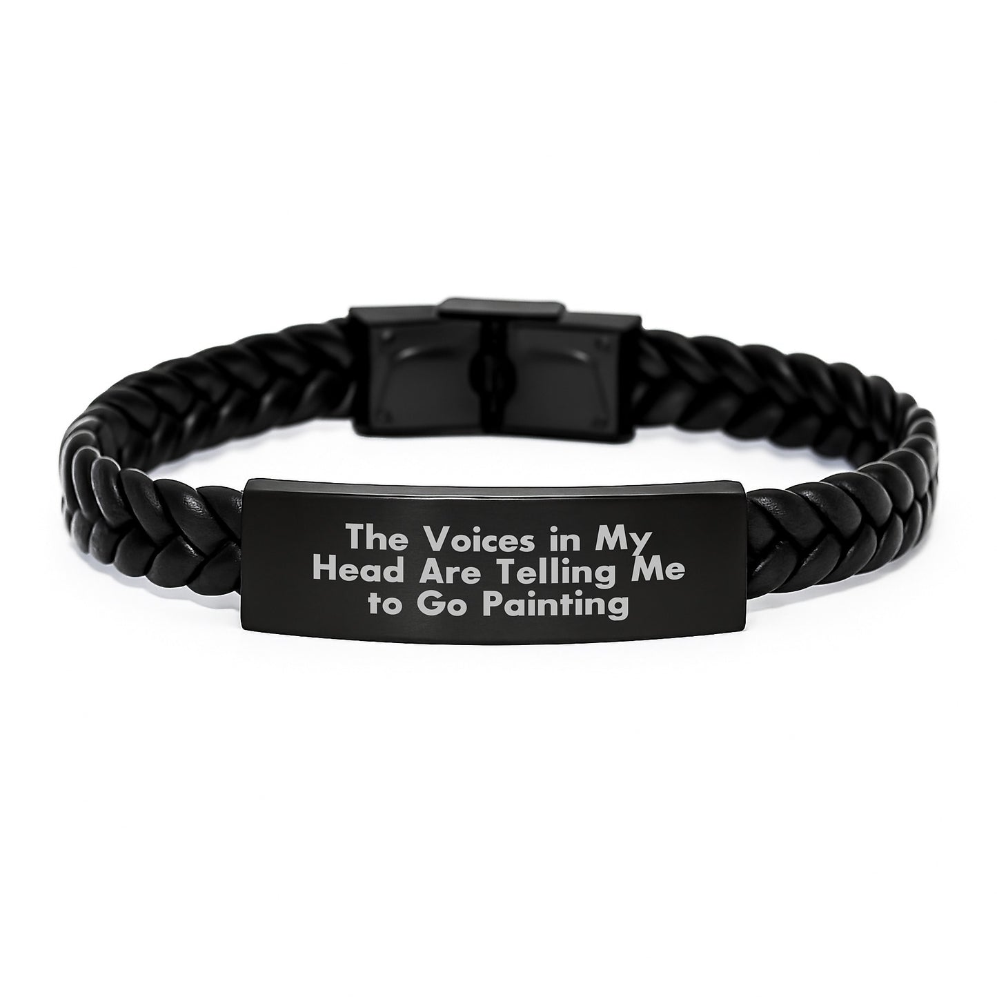 Funny Painting Quote Inspirational Interlaced Leather Bracelet Gifts for Painting Lovers - Image 1