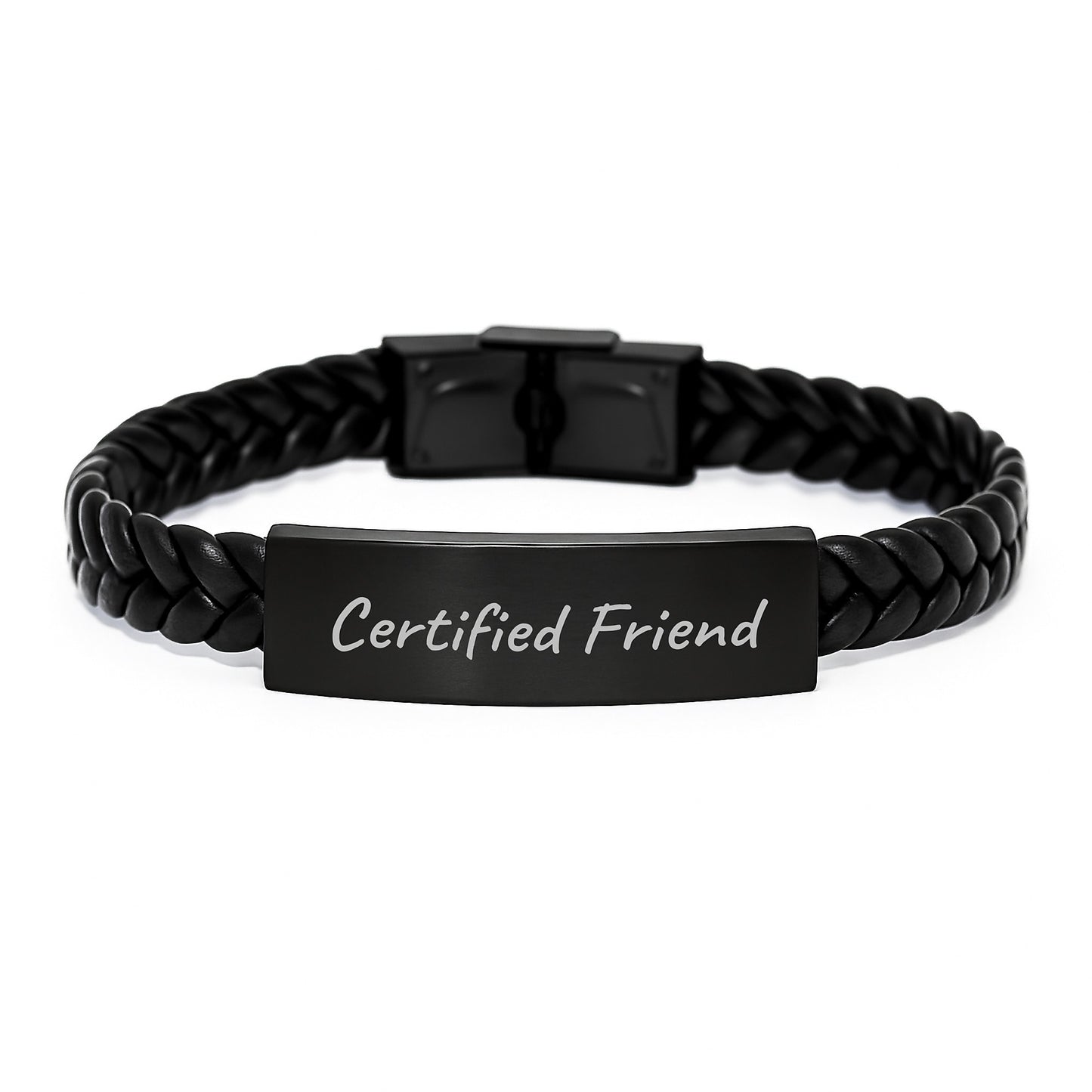 Funny Quote Friend Interlaced Leather Bracelets Gifts from Men for Women Friends on Christmas Unique Occasions - Image 1
