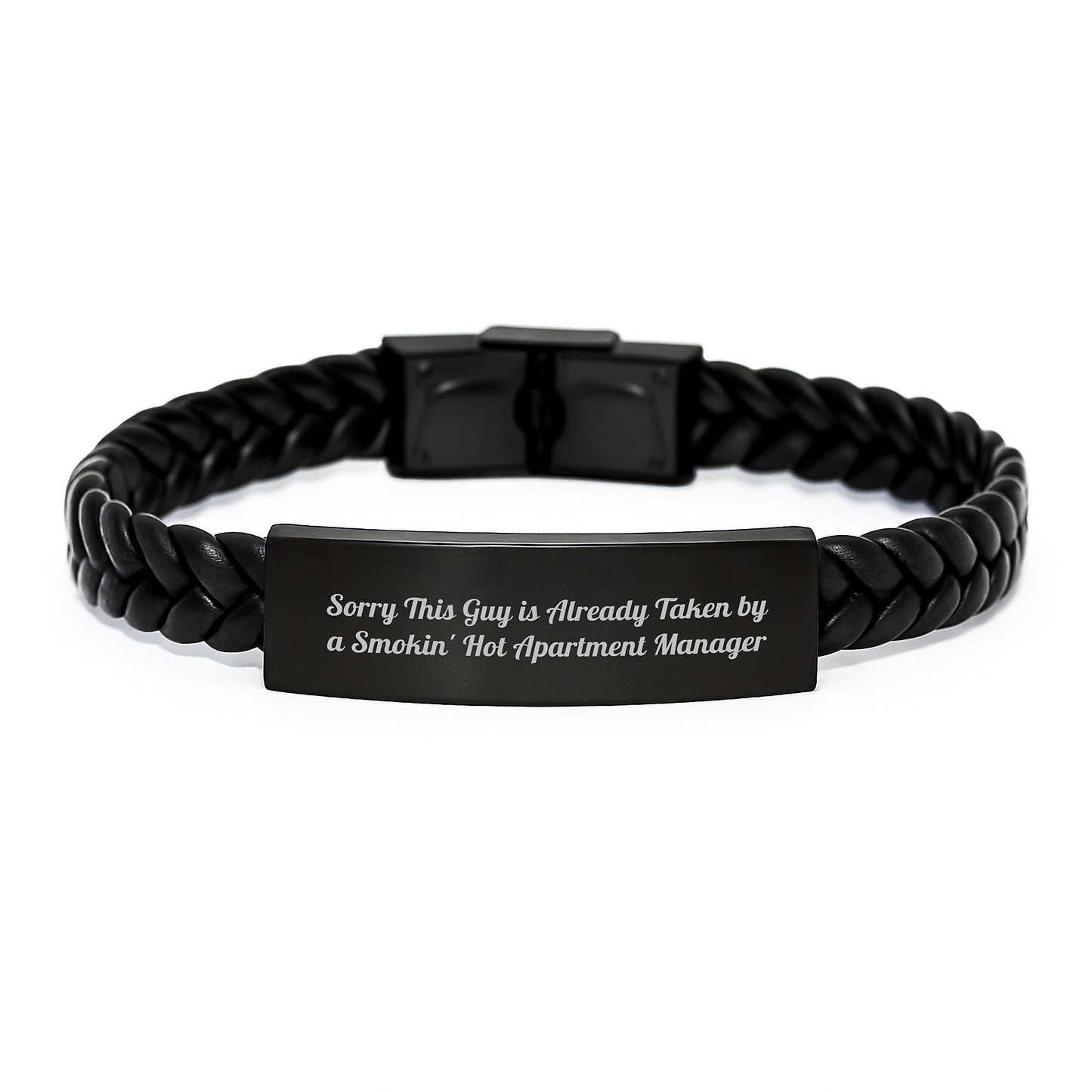 Funny Quote Interlaced Leather Bracelets for Apartment Manager Gifts Valentine's Unique Ideas from Friends - Image 1