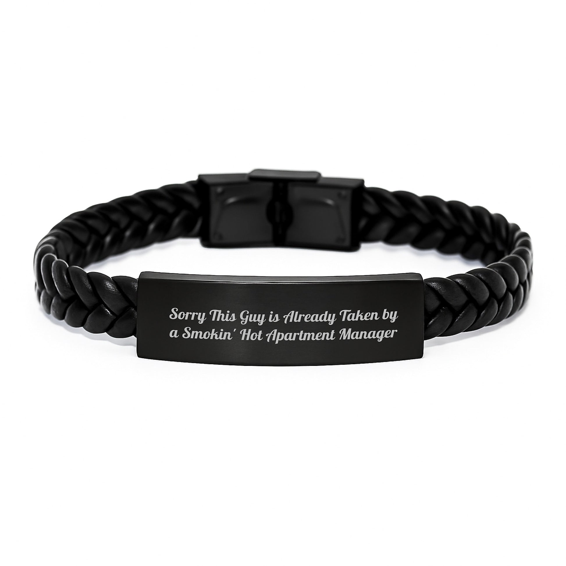 Funny Quote Interlaced Leather Bracelets for Apartment Manager Gifts Valentine's Unique Ideas from Friends - Image 1