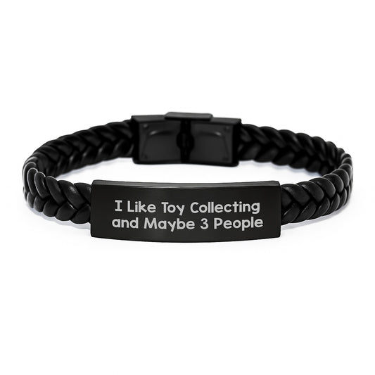 Unique Interlaced Leather Bracelet Gifts from Friends for Toy Collecting Enthusiasts, I Like Toy Collecting And Maybe 3 People Birthday Unique Gifts - Image 1