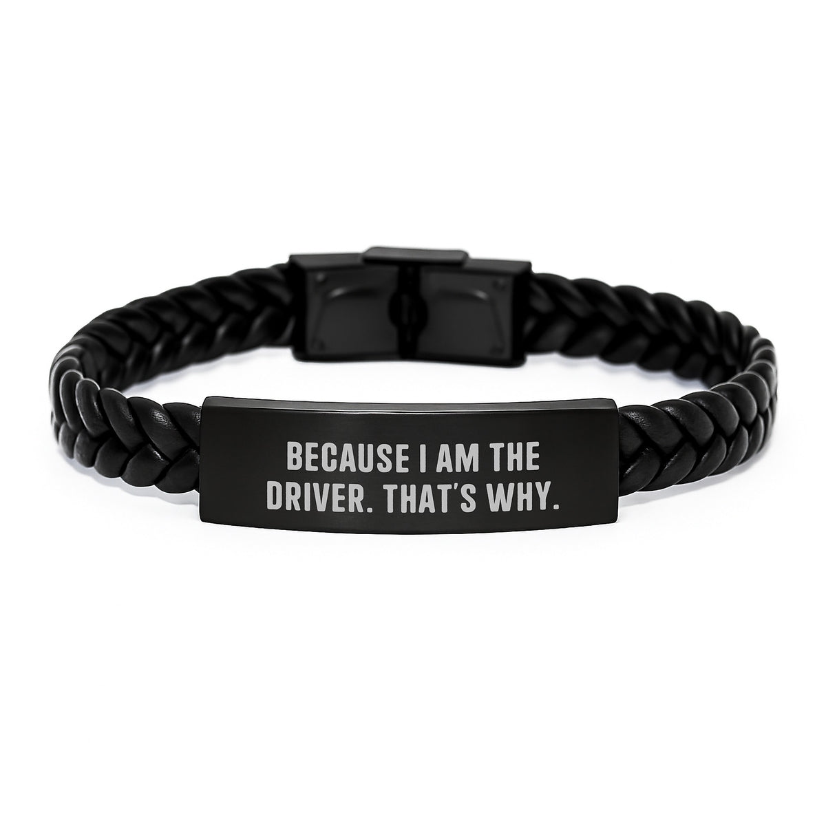 Funny Driver Gifts - Interlaced Leather Bracelet for Men - Birthday Unique Gifts from Family - Image 1