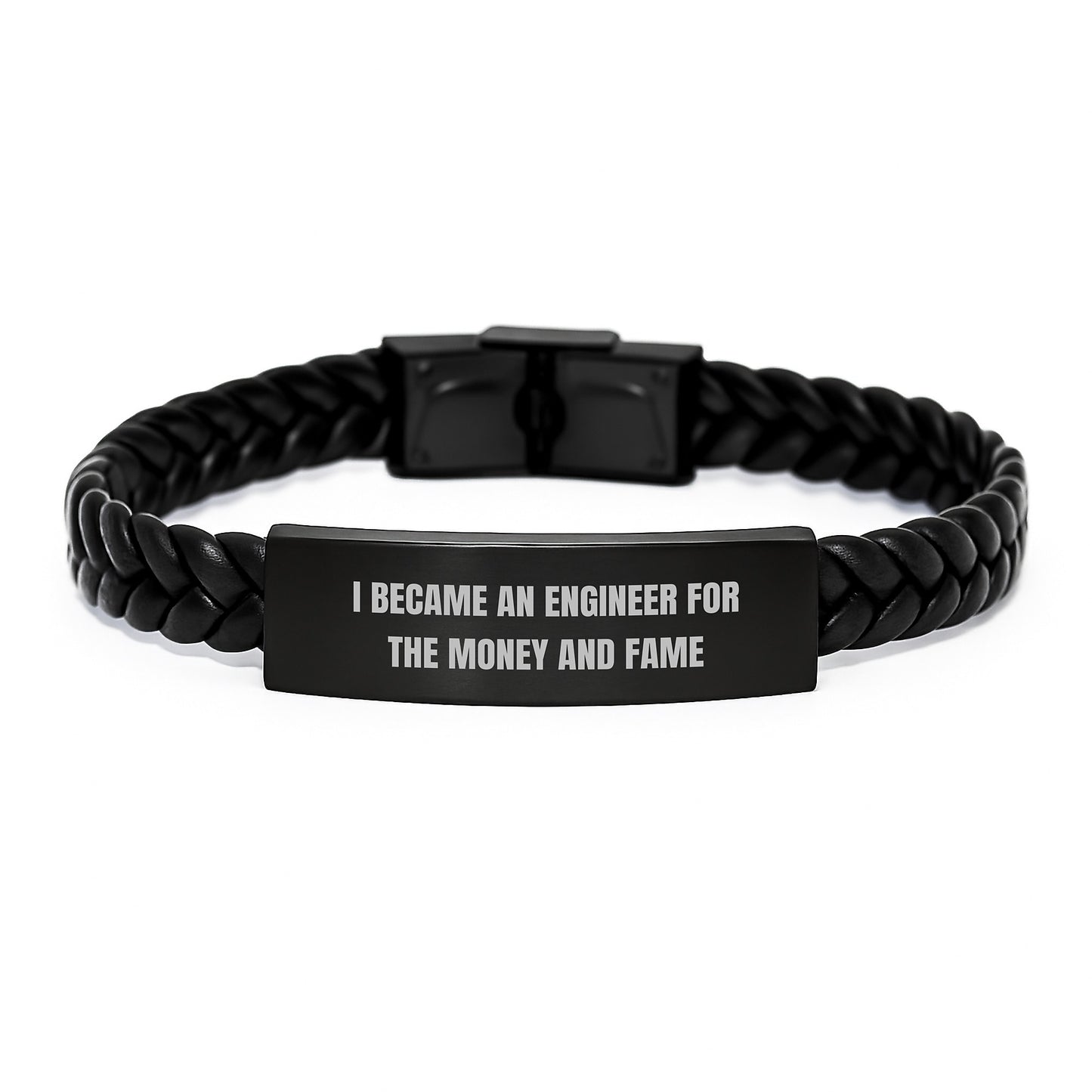 Funny Engineer Gifts for Men, Unique Interlaced Leather Bracelet for Christmas Unique Gifts from Family to Engineer - Image 1