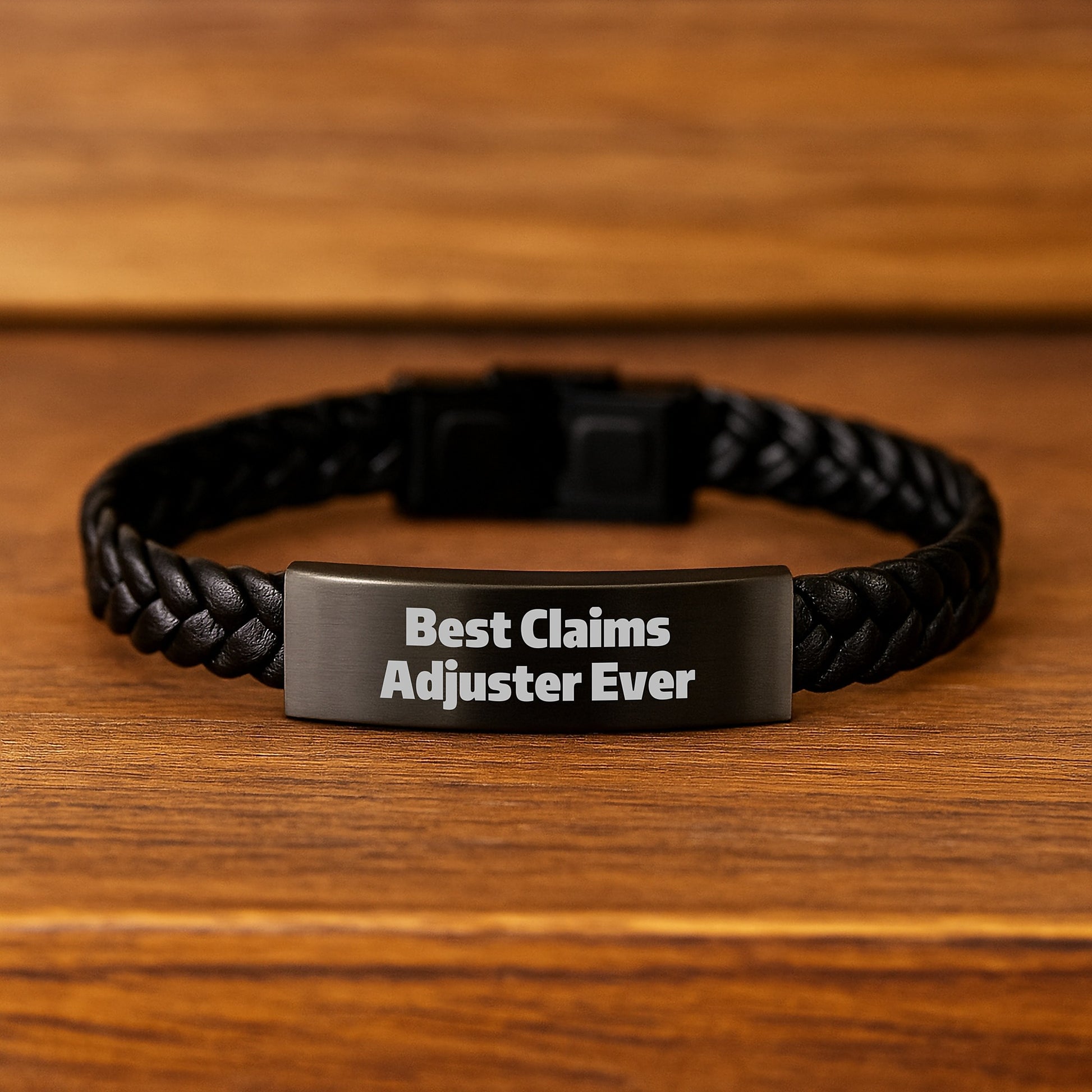 Funny Claims Adjuster Interlaced Leather Bracelet, Gifts from Men to Claims Adjuster for Christmas Unique Gifts - Image 2