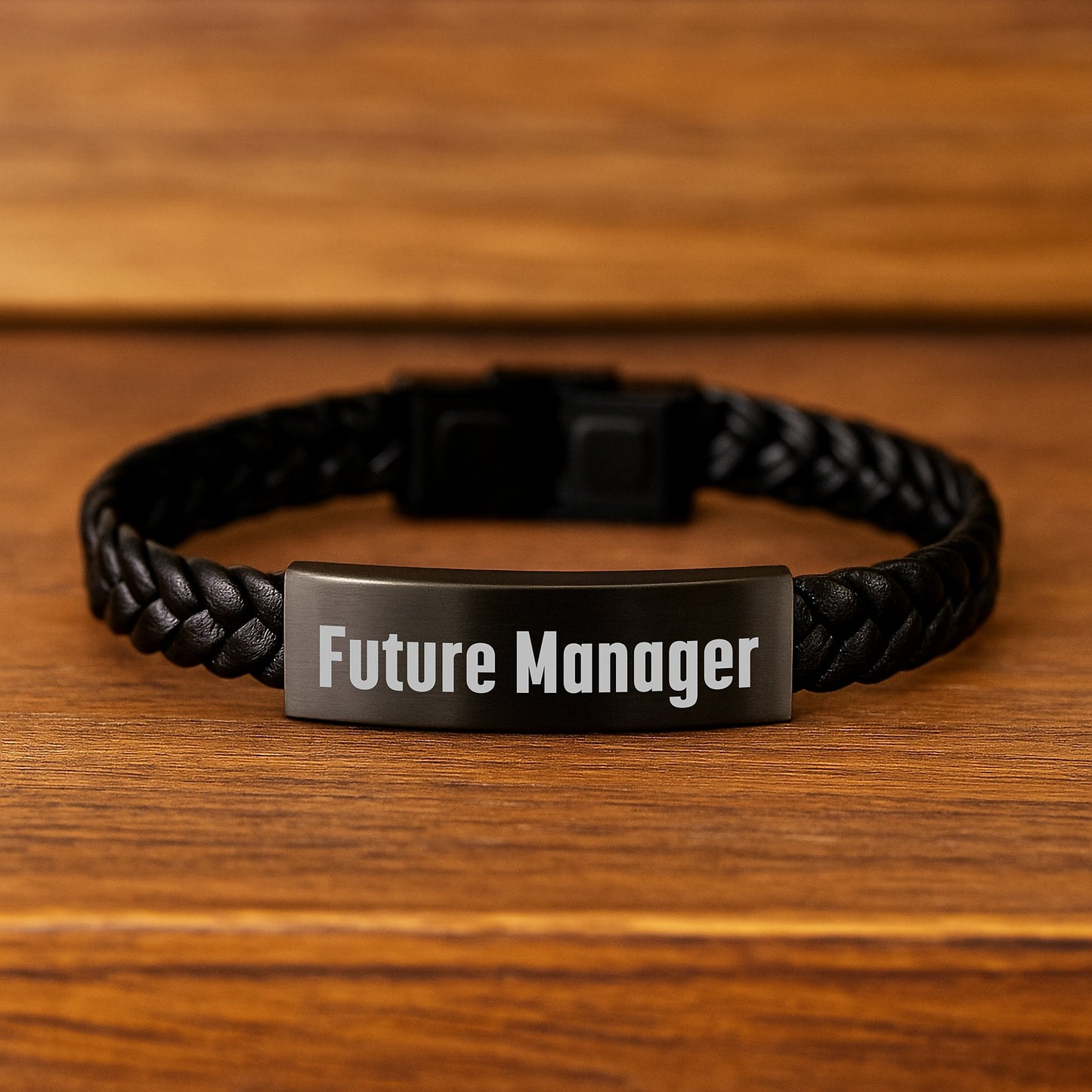 Manager's Future Inspiration Interlaced Leather Bracelet Gifts from Women to Graduation Recipients - Image 2