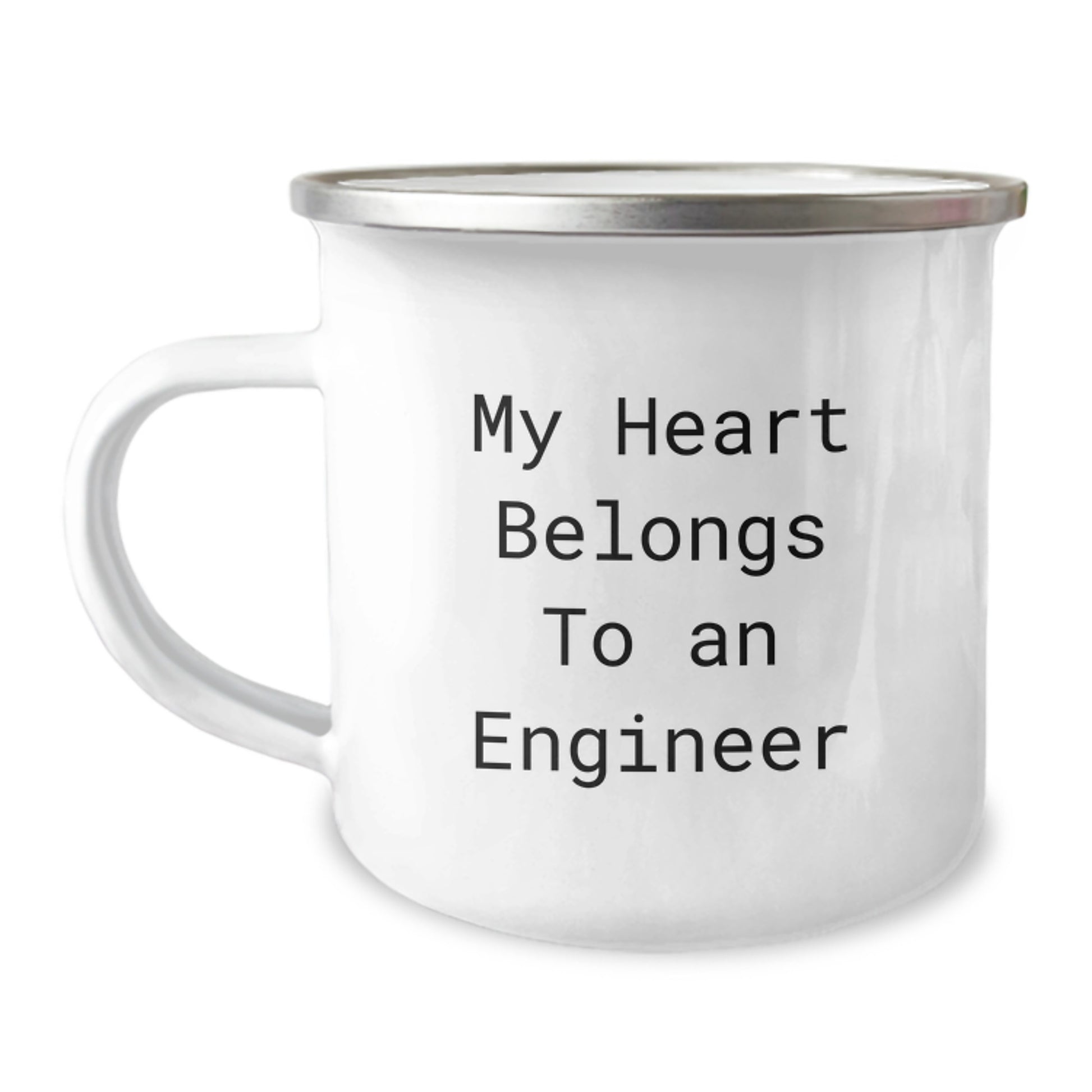 Funny Engineer Gifts from Friends for Men - My Heart Belongs To An Engineer Camping Mug - Birthday Unique Gift for Engineer - Image 1