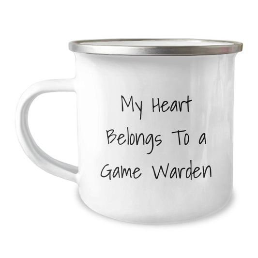 Funny Game Warden Gifts from Men to Game Wardens on Birthday Unique Camping Mug - Image 1