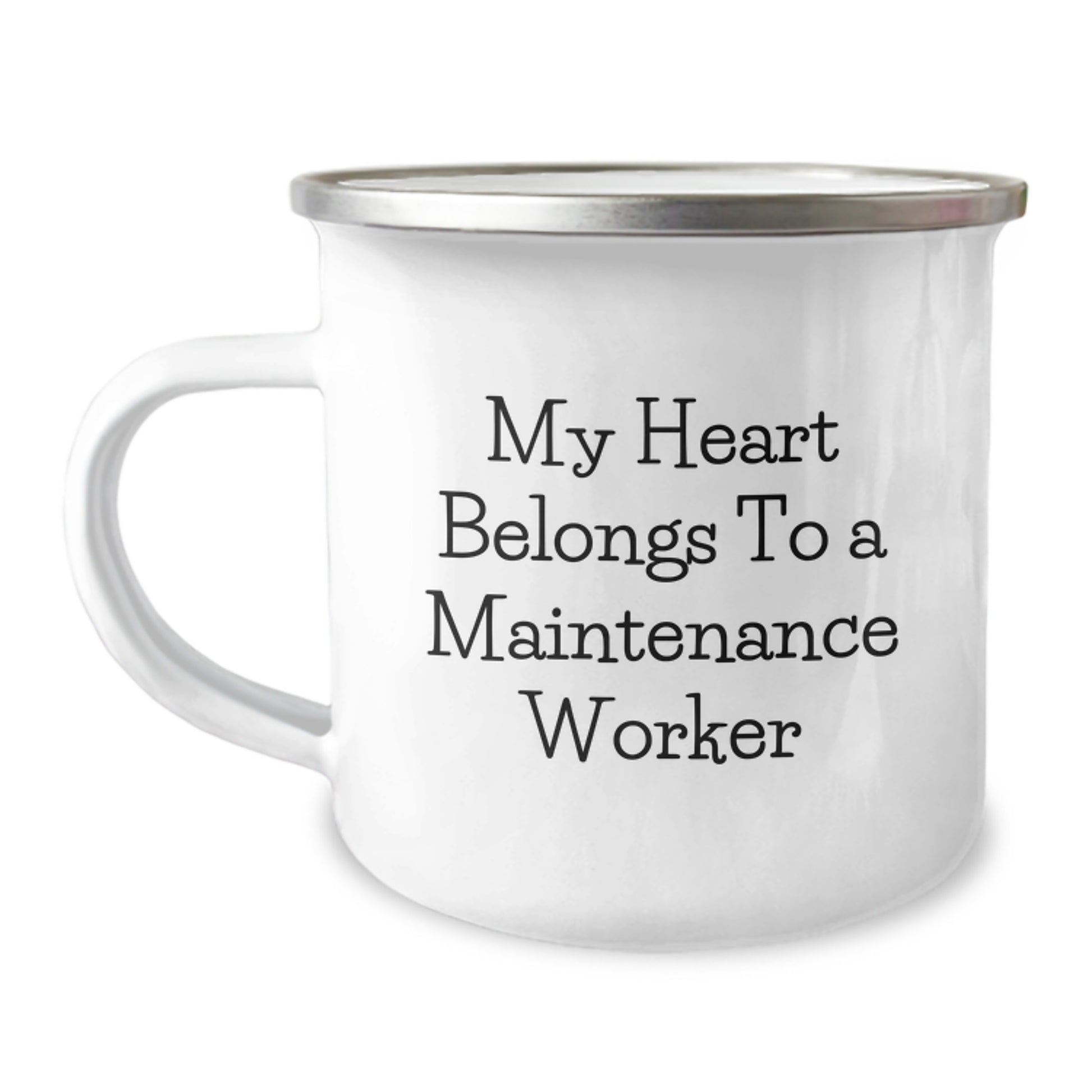 Funny Maintenance Worker Gifts from Men - My Heart Belongs To A Maintenance Worker Birthday Unique Mugs for Maintenance Worker Men Friends - Image 1
