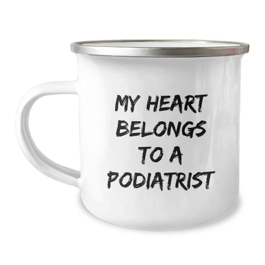 Funny Podiatrist Gifts from Men - 'My Heart Belongs To A Podiatrist' Christmas Unique Gifts for Podiatrist Friends - Image 1