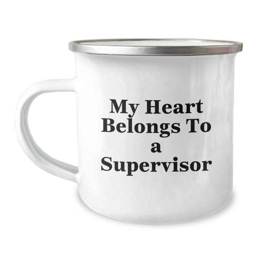Funny Supervisor Gifts from Men to My Heart Belongs To A Supervisor Christmas Unique Gifts for Supervisor - Image 1