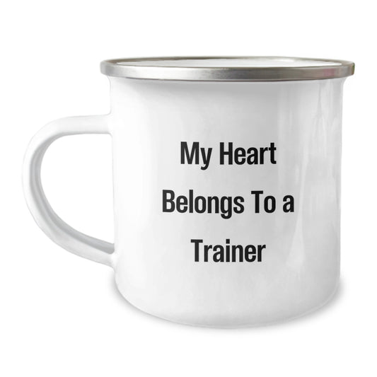 Funny Trainer Quotes Camping Mug - Gifts from Friends for Christmas Trainer Lover, Perfect Trainer Enthusiast Mug, Trainer Gifts for Men - Image 1