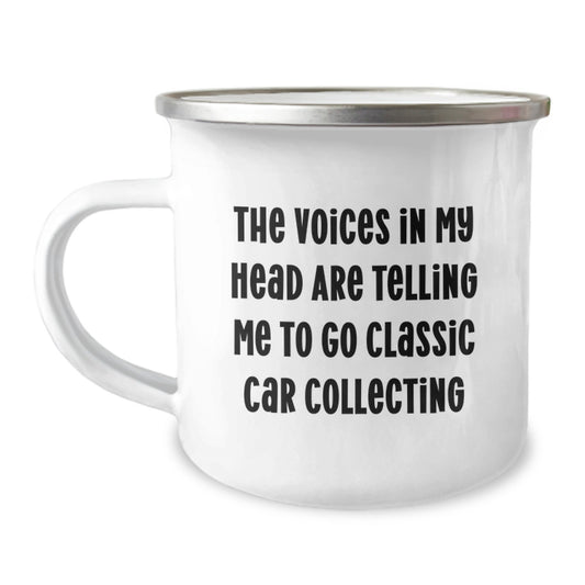 Classic Car Collecting Humor Gifts from Friends for Classic Car Buffs - Funny Camping Mug for Birthday, Perfect for Enthusiasts and Collectors - Image 1