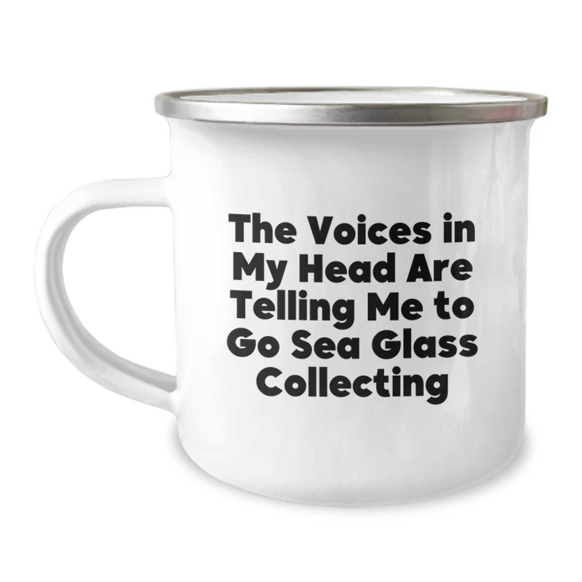 Funny Sea Glass Collecting Camping Mug Gifts from Family for Christmas - Image 1