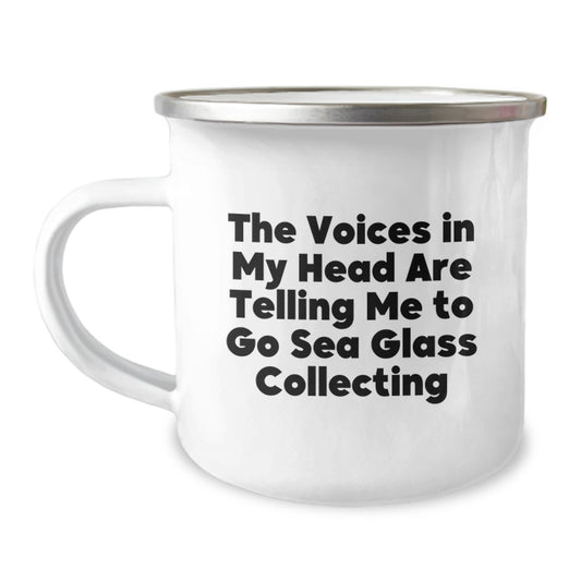 Funny Sea Glass Collecting Camping Mug Gifts from Family for Christmas - Image 1