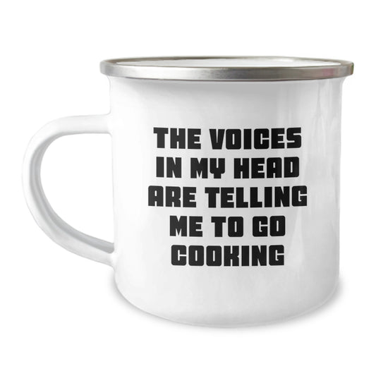 Funny Cooking Quotes Gifts from Friends and Family for Christmas Unique Camping Mug for Men Women - Image 1