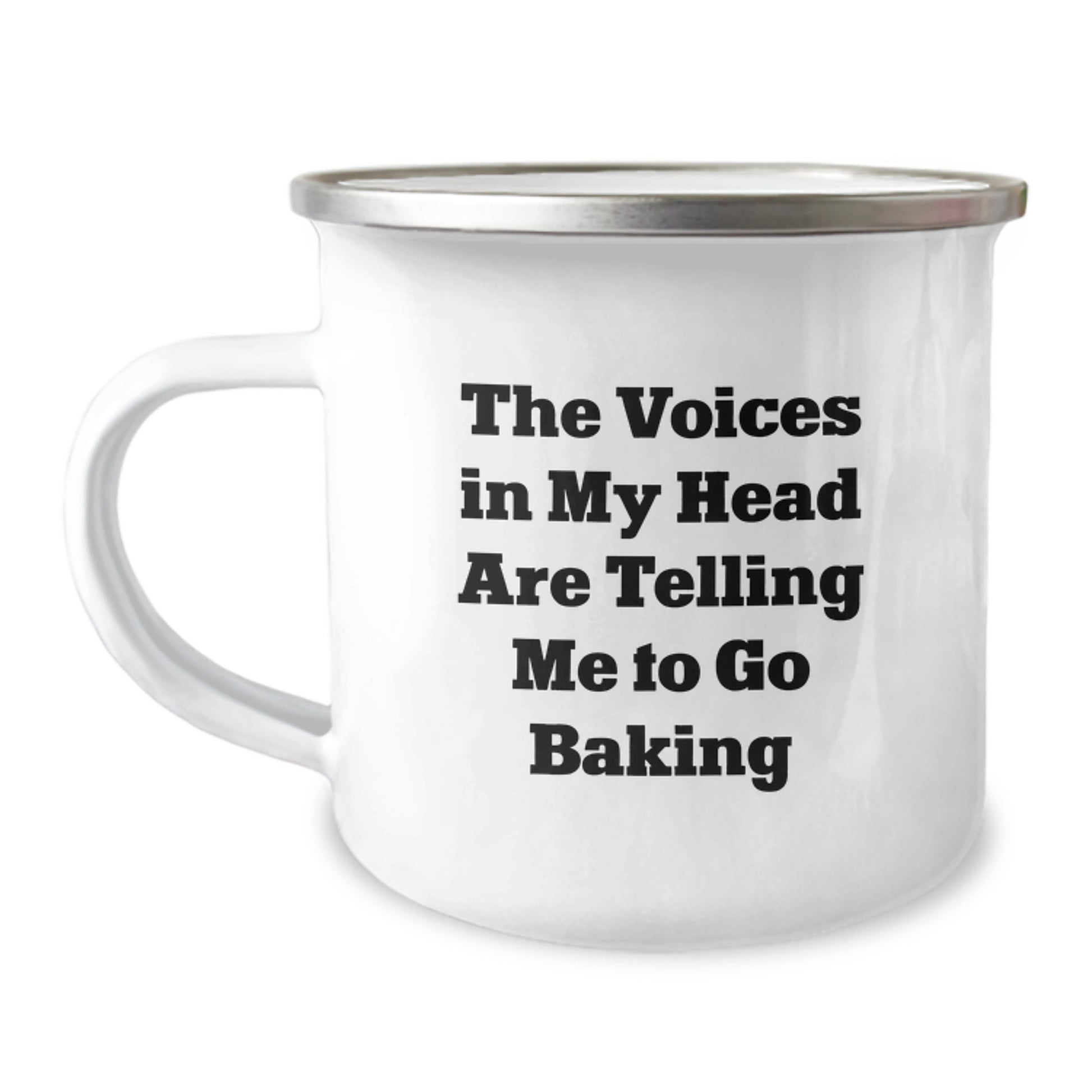 Funny Baking Gifts for Camping Lovers, The Voices In My Head Are Telling Me To Go Baking Christmas Memorable Presents from Men to Baking Enthusiasts - Image 1