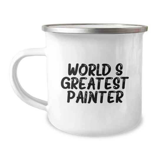 Funny Painter Gifts from Friends for the World's Greatest Painter Graduation Unique Mug, Camping Mug for Painter, Painter Enthusiast - Image 1