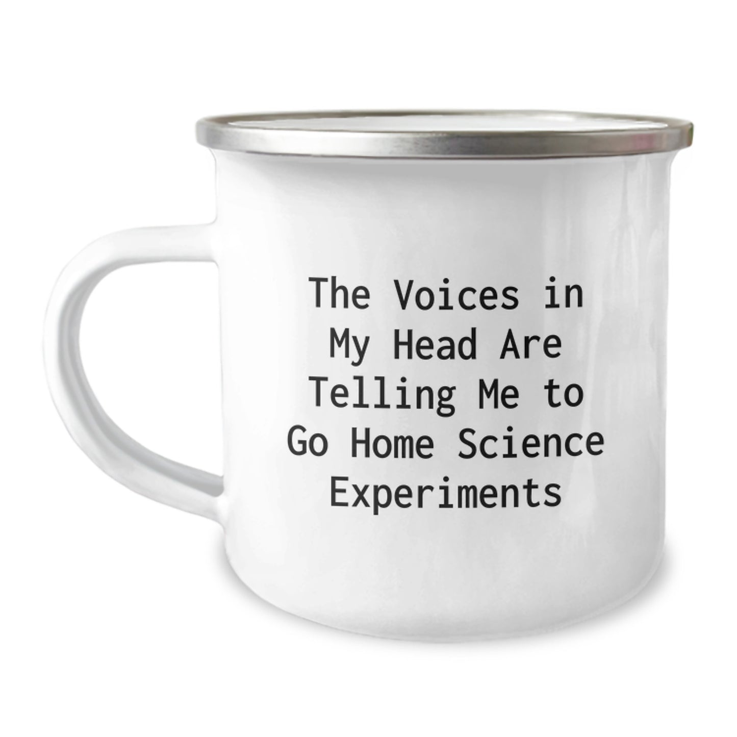 Funny Home Science Experiments Gifts for Men - Christmas Unique Gifts from Friends - Voice in My Head Stainless Steel Camping Mug - Image 1