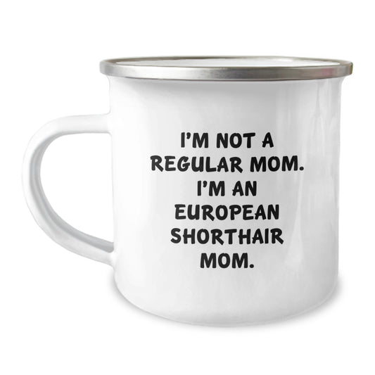 European Shorthair Cat Camping Mug Gifts from Mom for European Shorthair Cat Lover Christmas Unique Gifts - Image 1