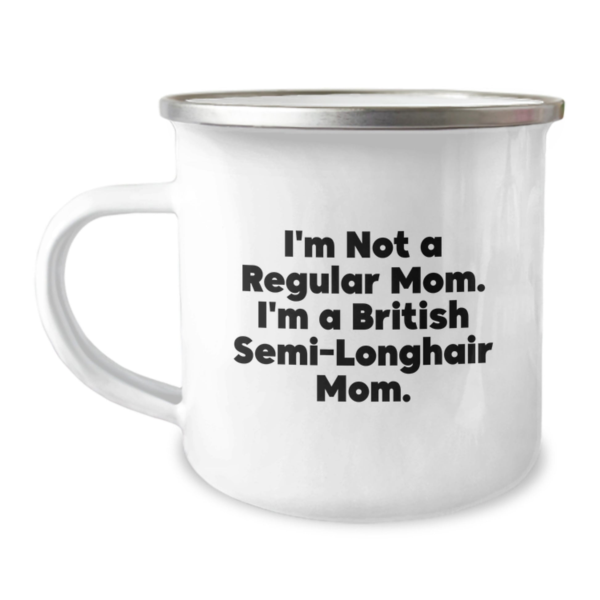 British Semi-Longhair Cat Mom Funny Camping Mug Gifts from Family for Graduation Unique - Image 1