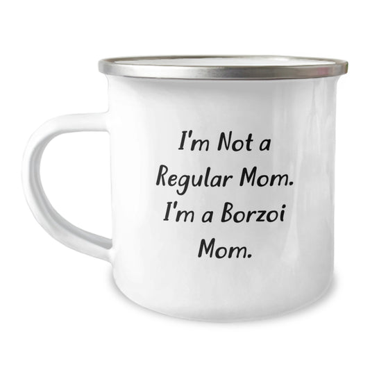Funny Borzoi Dog Mom Gifts from Family - I'm Not A Regular Mom. I'm A Borzoi Mom. Birthday Unique Gifts for Borzoi Dog Enthusiasts - Image 1