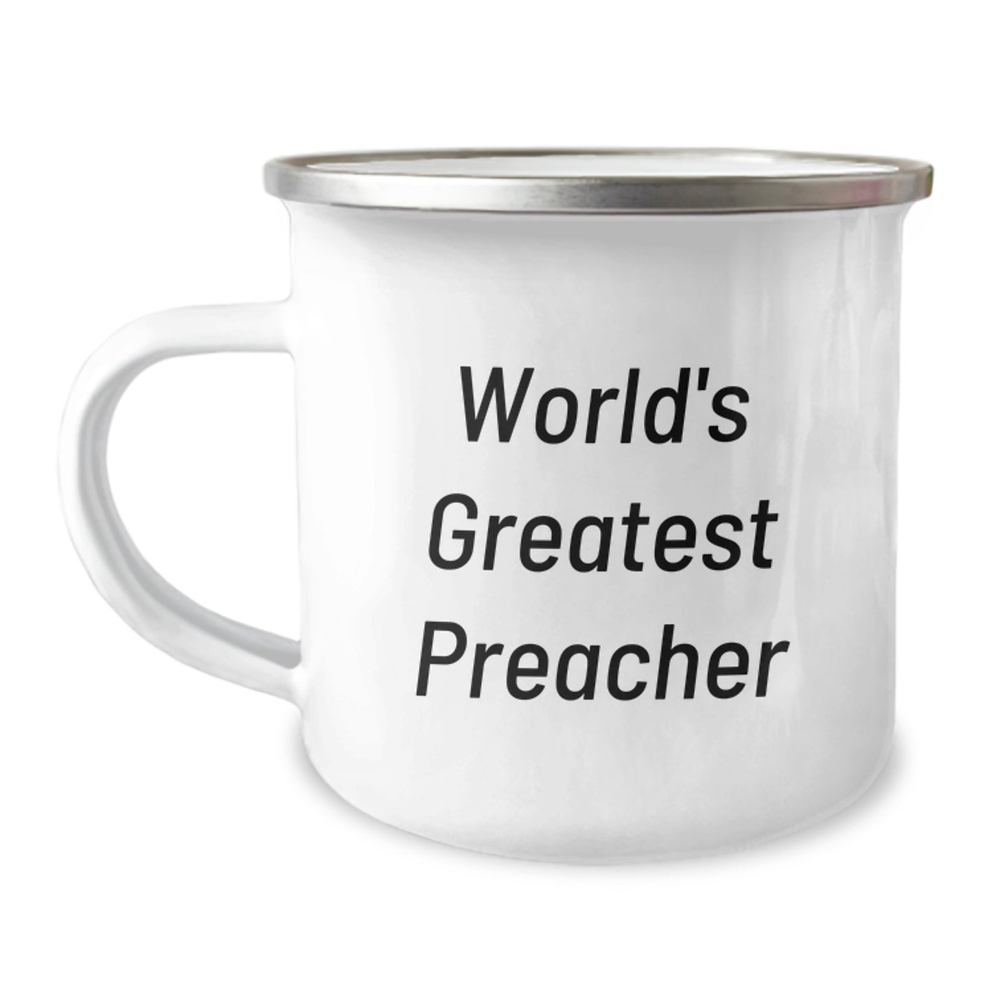 Funny Preacher Gifts from Men for World's Greatest Preacher Camping Mug, Perfect for Father's Day Unique Gifts - Image 1