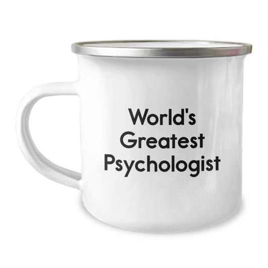 Funny Psychologist Gifts from Men for World's Greatest Dad on Father's Day Camping Mug - Image 1
