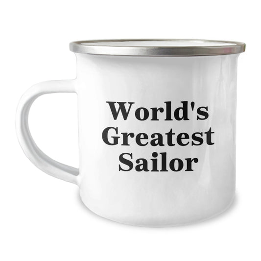 Gifts from Family for World's Greatest Sailor Dad - Funny Sailor Camping Mug - Image 1