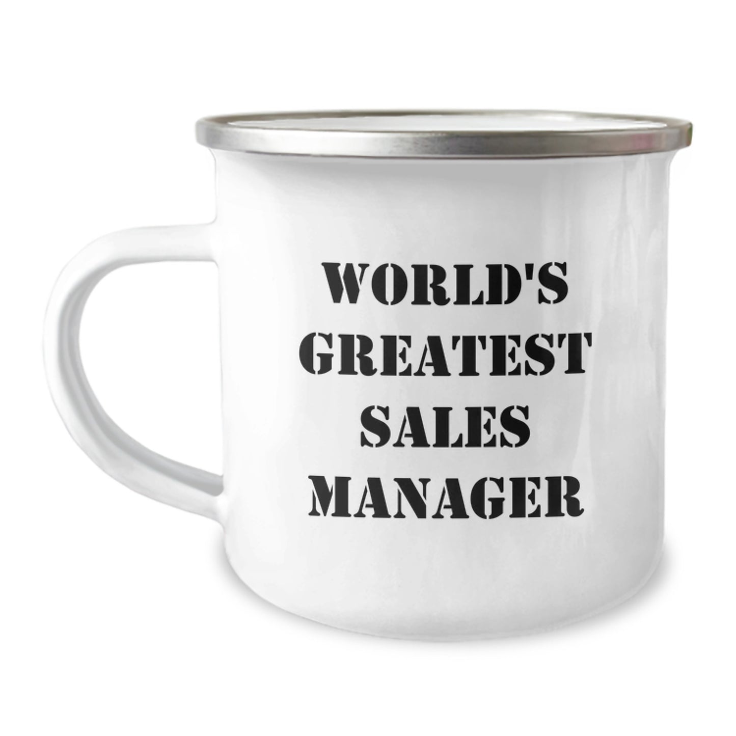 Funny Sales Manager Gifts from Family - 'World's Greatest Sales Manager' Camping Mug, Great for Men or Women, Perfect Unique Mother's Day Unique Gifts for Sales Manager - Image 1