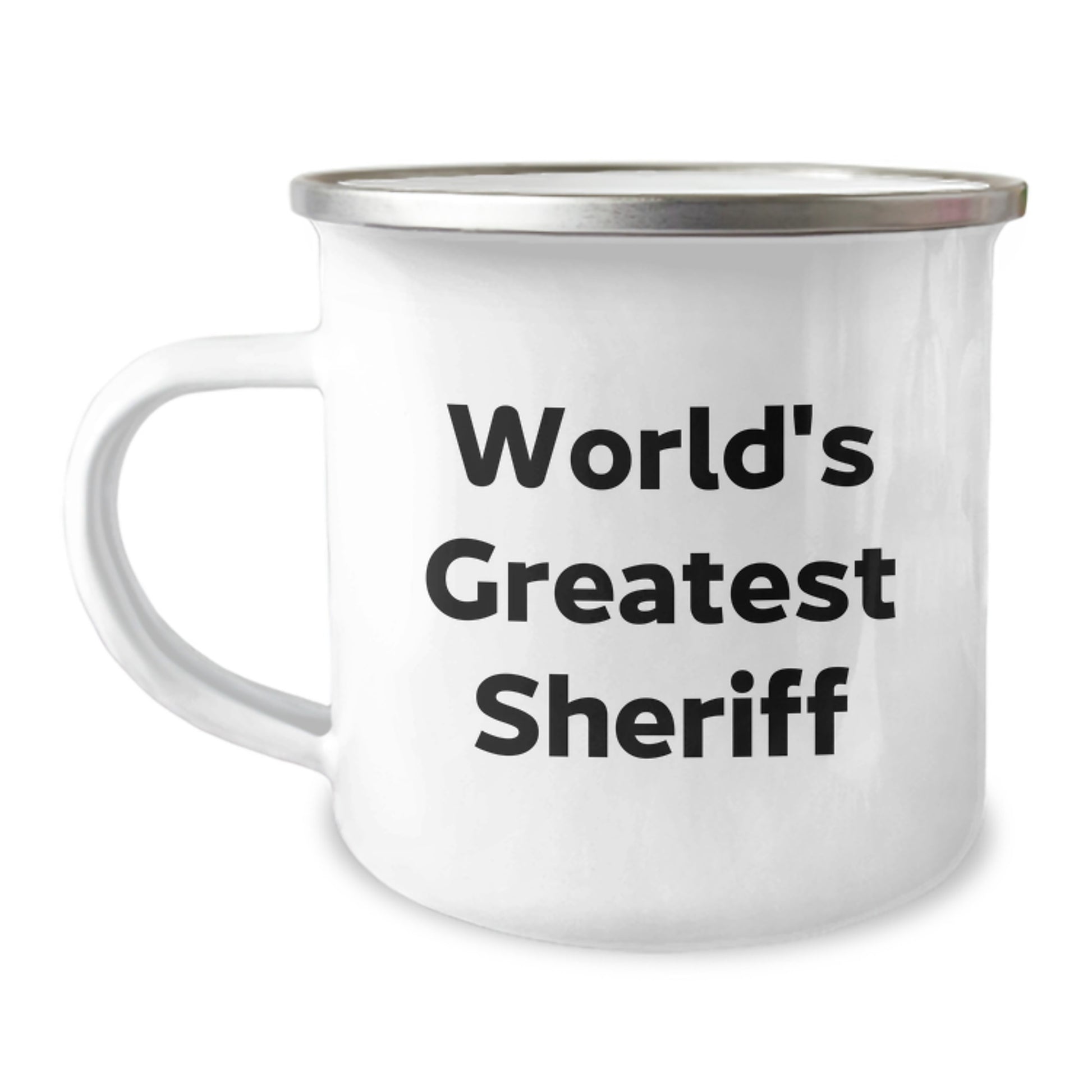 Funny World's Greatest Sheriff Gifts from Men, Unique Camping Mug for Sheriff, Sheriff Mother's Day Unique Gifts - Image 1