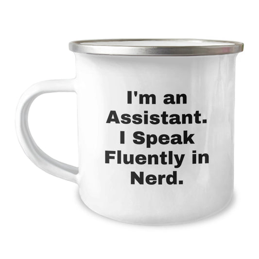 Funny Assistant Gifts for Men and Women - 'I'm An Assistant. I Speak Fluently In genius' Christmas Unique Mugs from Friends and Family - Image 1