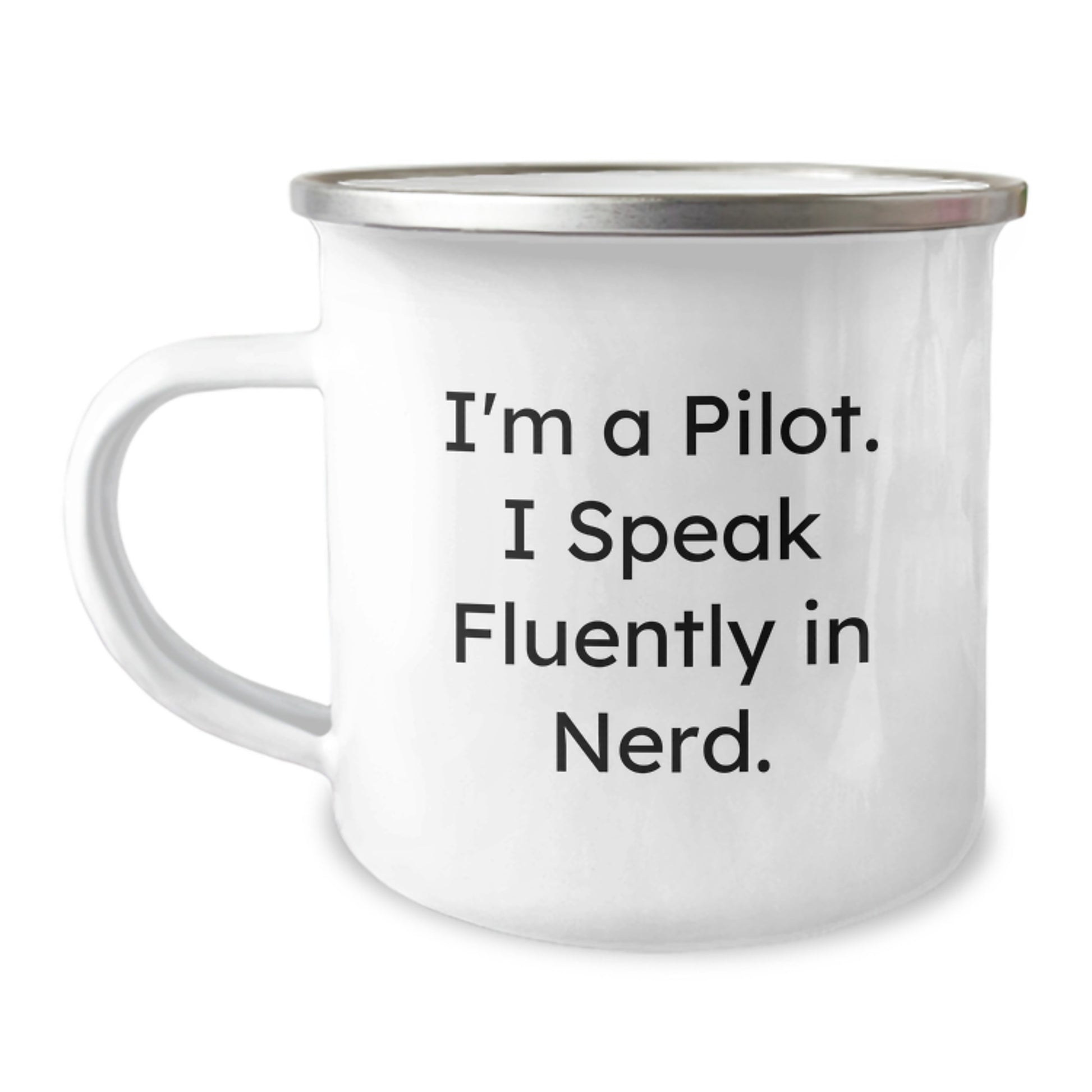 Funny Pilot Gifts for Men - 'I Speak Fluently In genius' Christmas Unique Gifts from Friends to Pilot Lover - Image 1