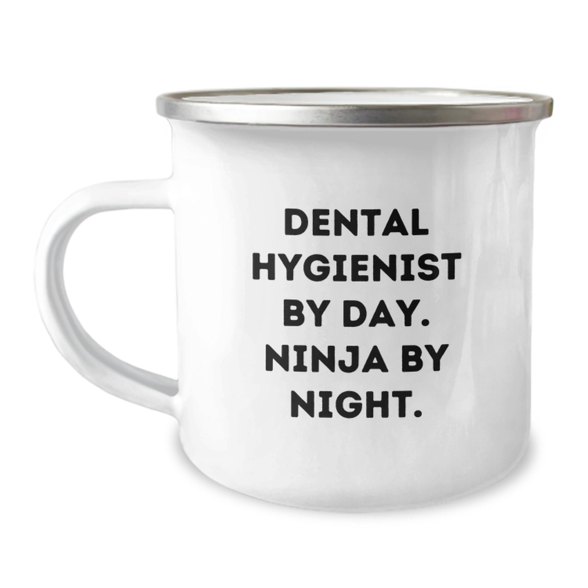 Funny Dental Hygienist Gifts from Family and Friends, Christmas Unique Mugs for Dental Hygienist By Day. Ninja By Night. - Image 1