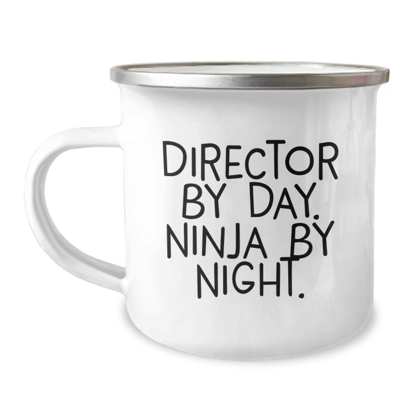 Funny Director Gifts from Friends for Director Lover - 'Director By Day. Ninja By Night.' Camping Mug - Christmas Unique Gifts - Image 1